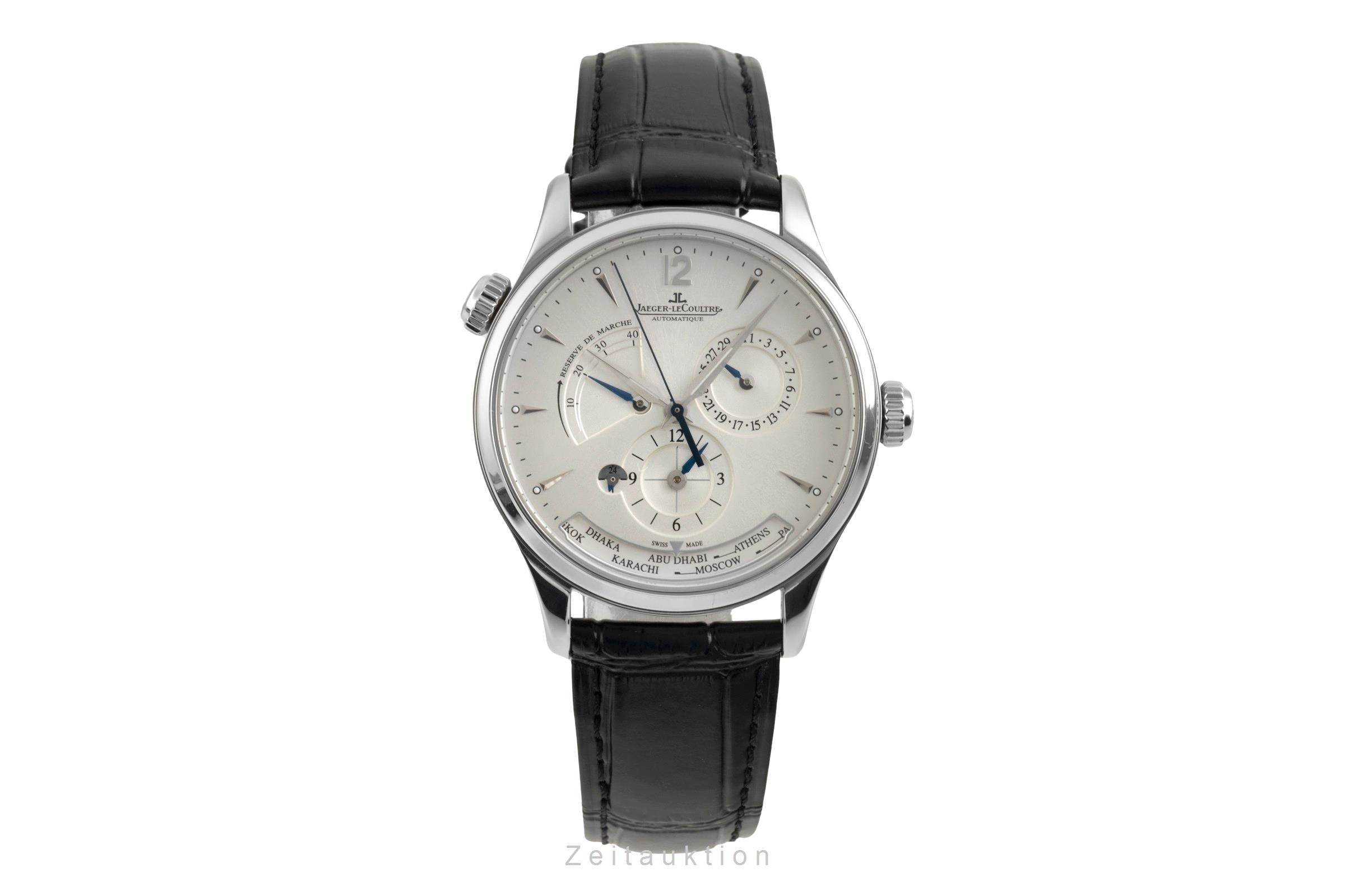 Jaeger LeCoultre Master Geographic steel automatic men's watch Q1428421,  176.8.29.S  [2603737]