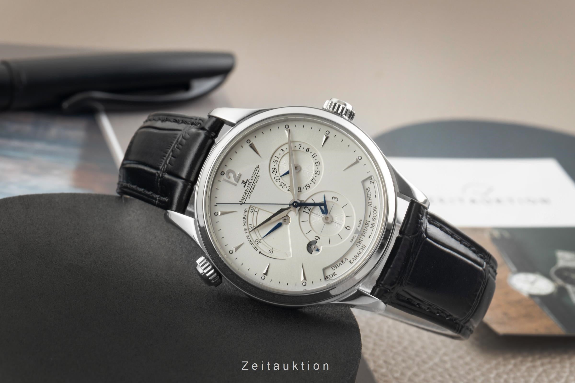 Jaeger LeCoultre Master Geographic steel automatic men's watch Q1428421,  176.8.29.S  [2603737]
