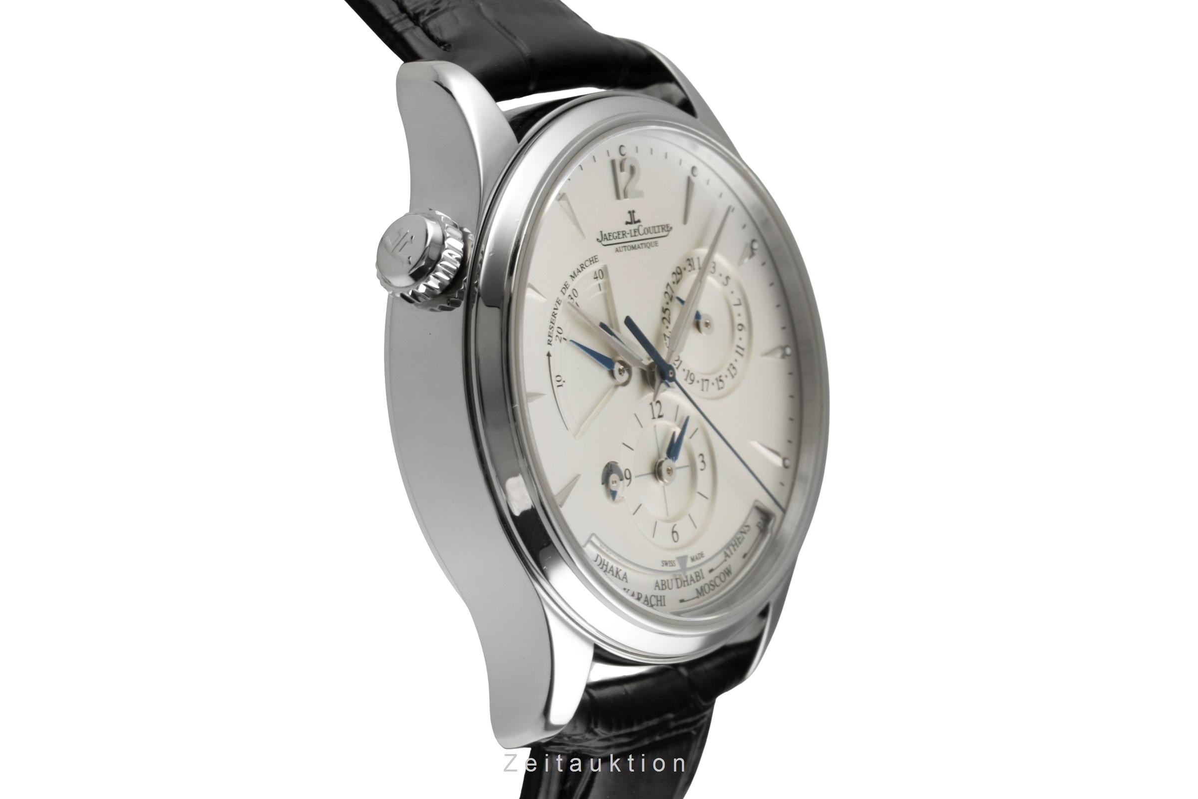 Jaeger LeCoultre Master Geographic steel automatic men's watch Q1428421,  176.8.29.S  [2603737]
