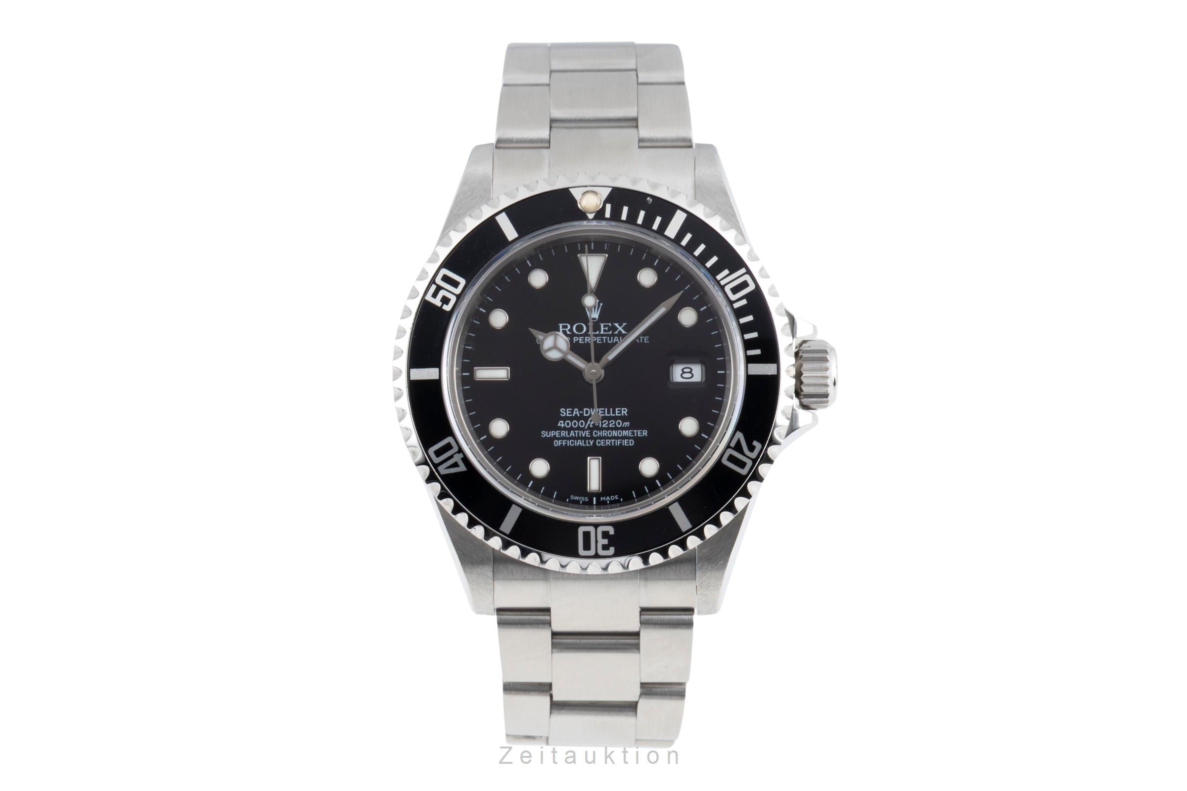 Rolex Sea-Dweller 4000ft Automatik Oyster Stahl Ref. 16600T V-Serie Papiere 2009 [2603743]