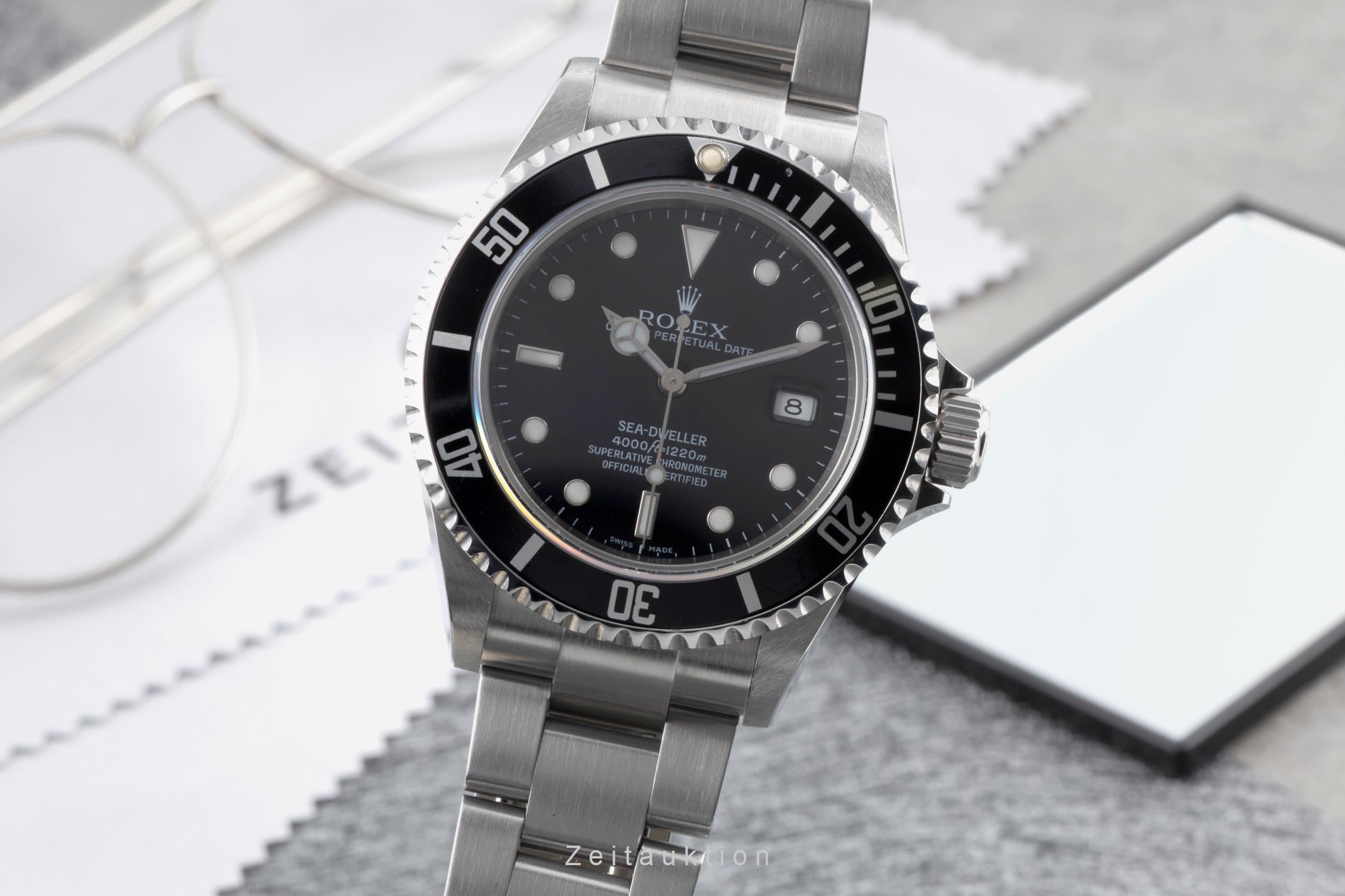 Rolex Sea-Dweller 4000ft Automatik Oyster Stahl Ref. 16600T V-Serie Papiere 2009 [2603743]