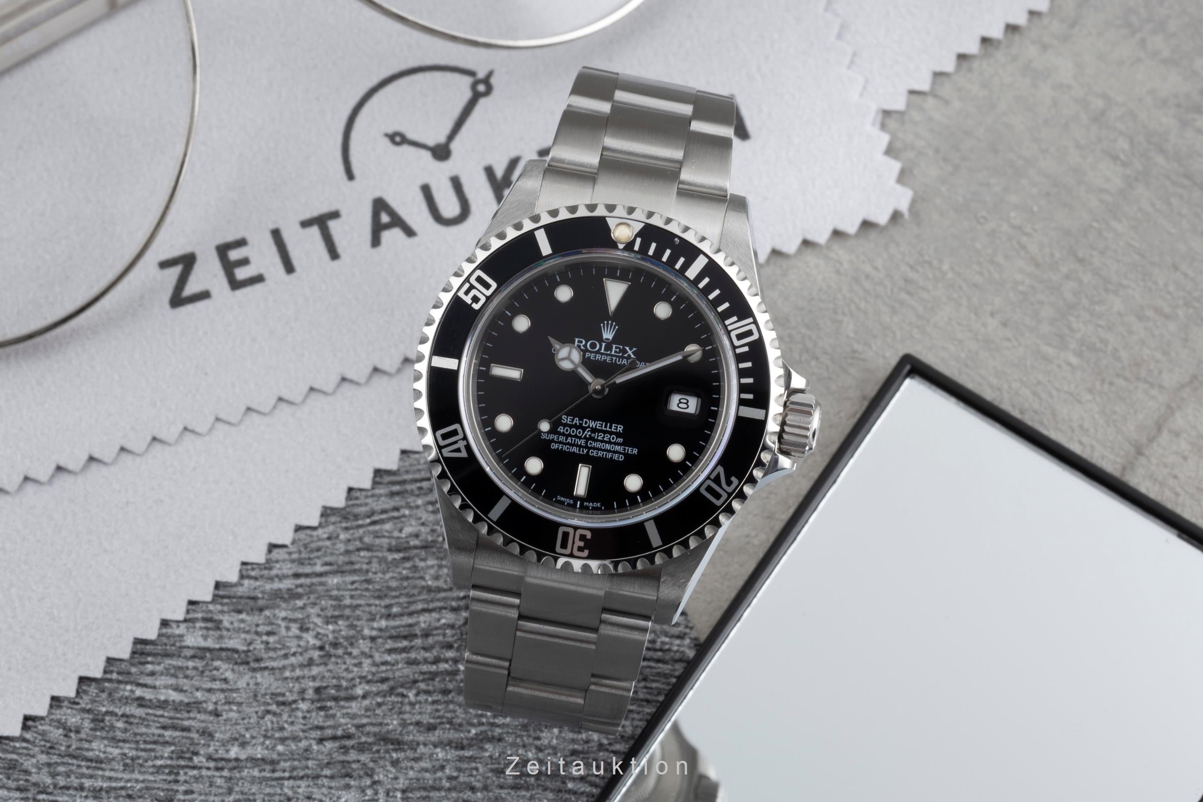 Rolex Sea-Dweller 4000ft Automatik Oyster Stahl Ref. 16600T V-Serie Papiere 2009 [2603743]