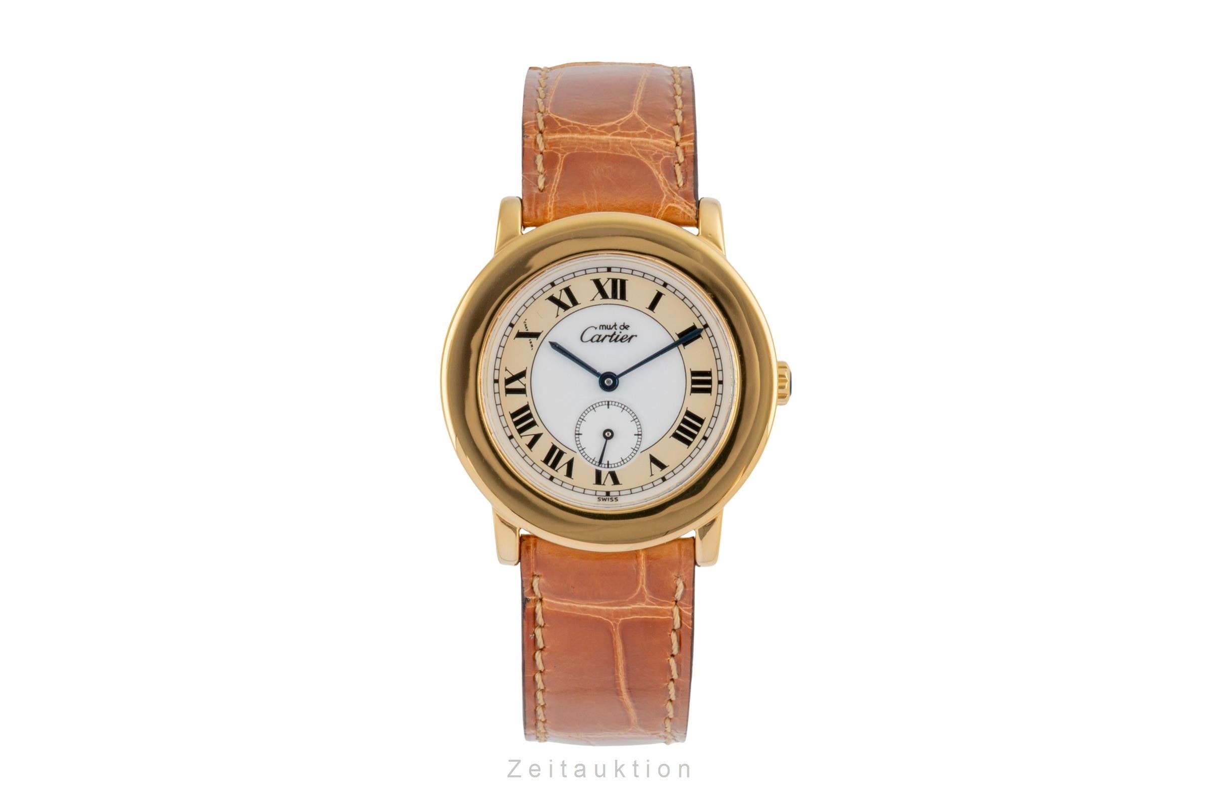 Cartier Ronde silver-gilt quartz women's watch W1006922  [2603745]