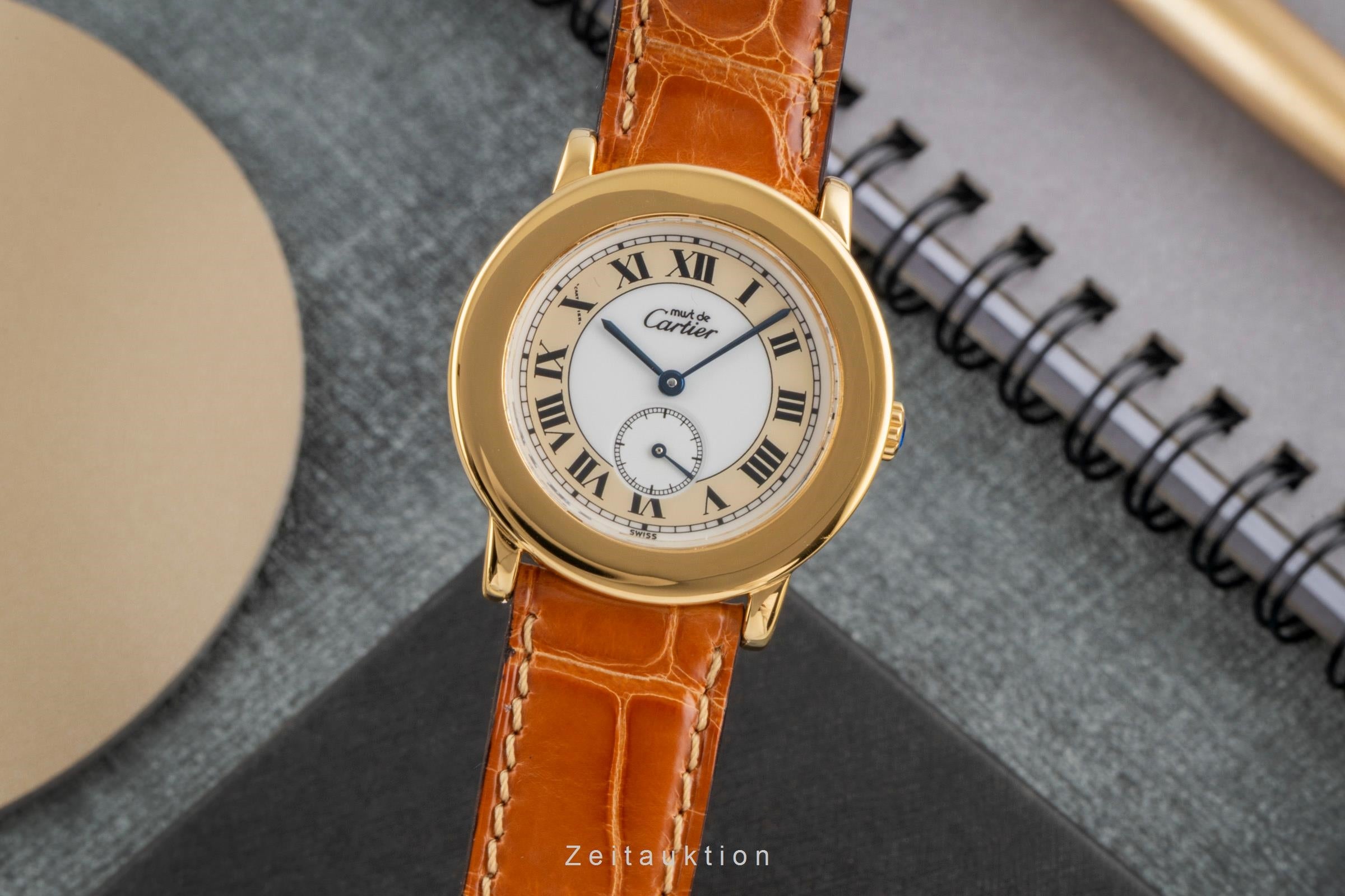 Cartier Ronde silver-gilt quartz women's watch W1006922  [2603745]