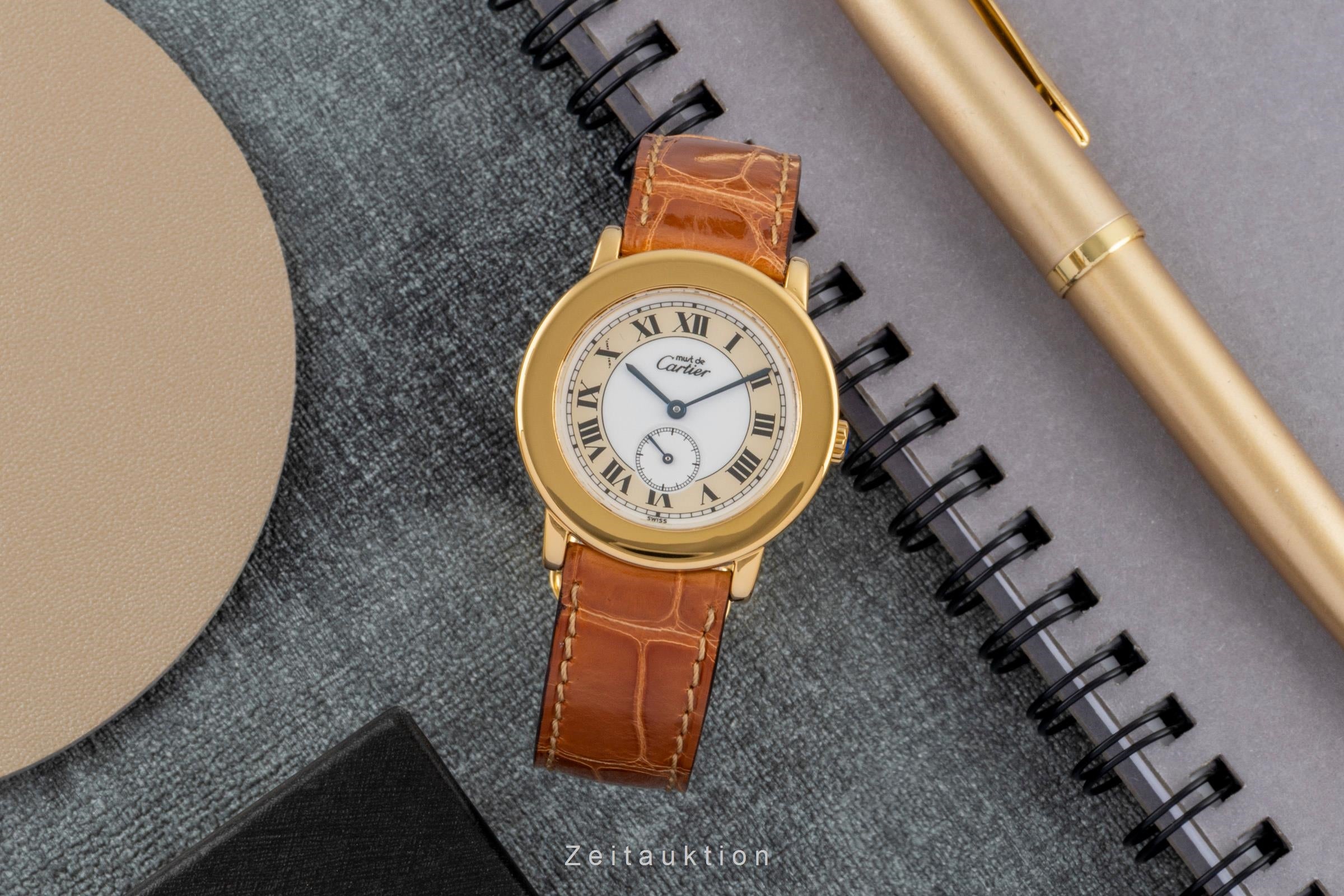 Cartier Ronde silver-gilt quartz women's watch W1006922  [2603745]