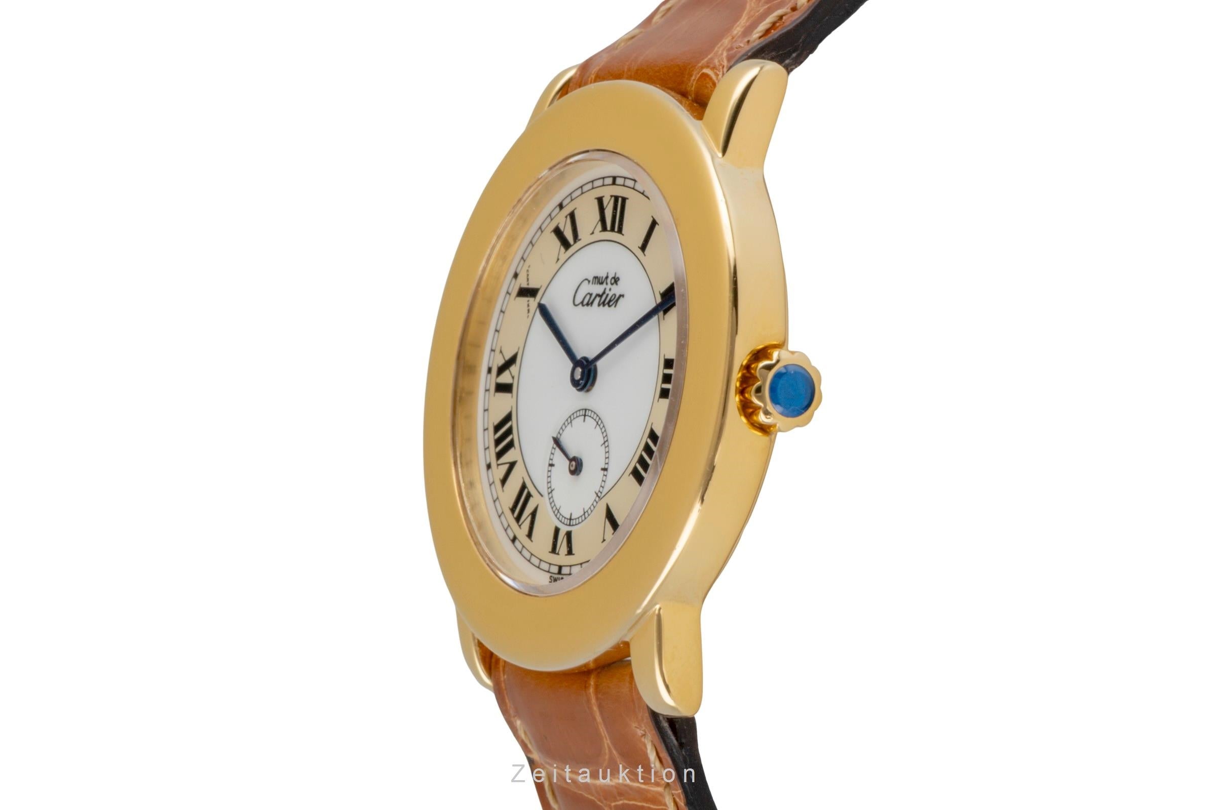 Cartier Ronde silver-gilt quartz women's watch W1006922  [2603745]