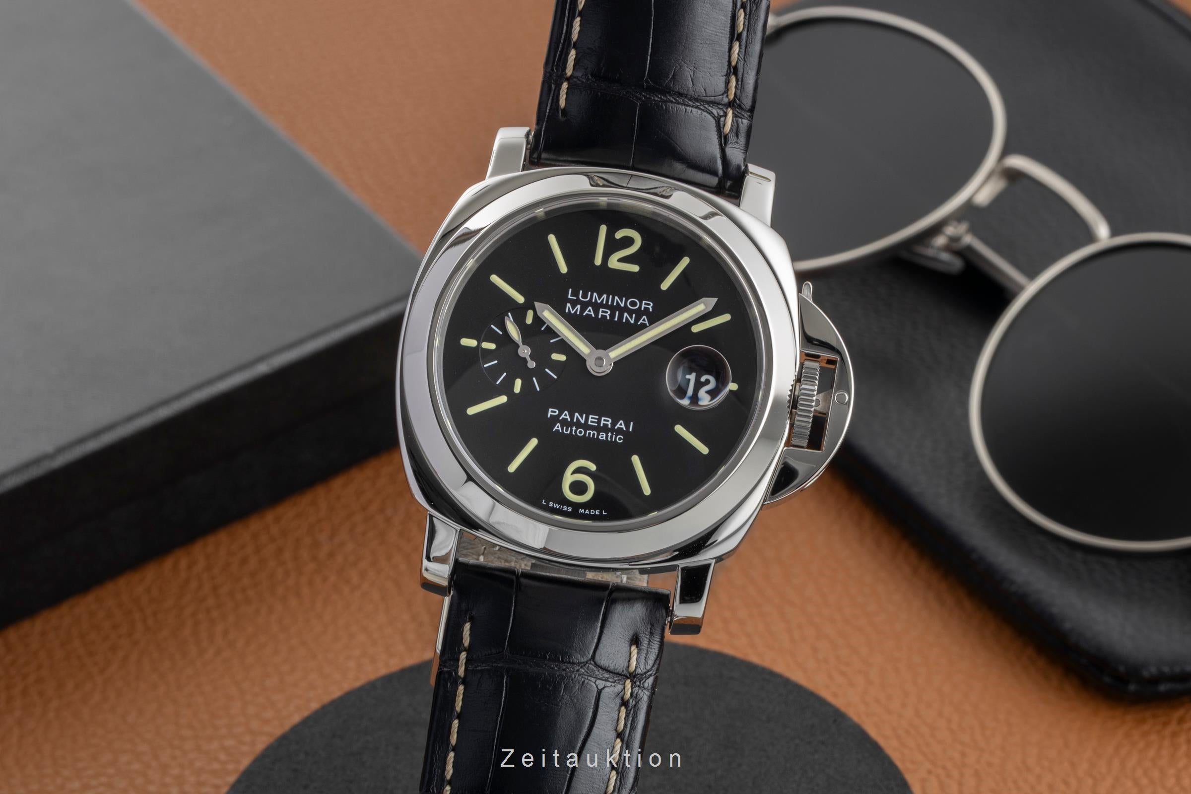 Panerai Luminor Marina steel automatic men's watch PAM00104 LP: 9200EUR  [2603761]
