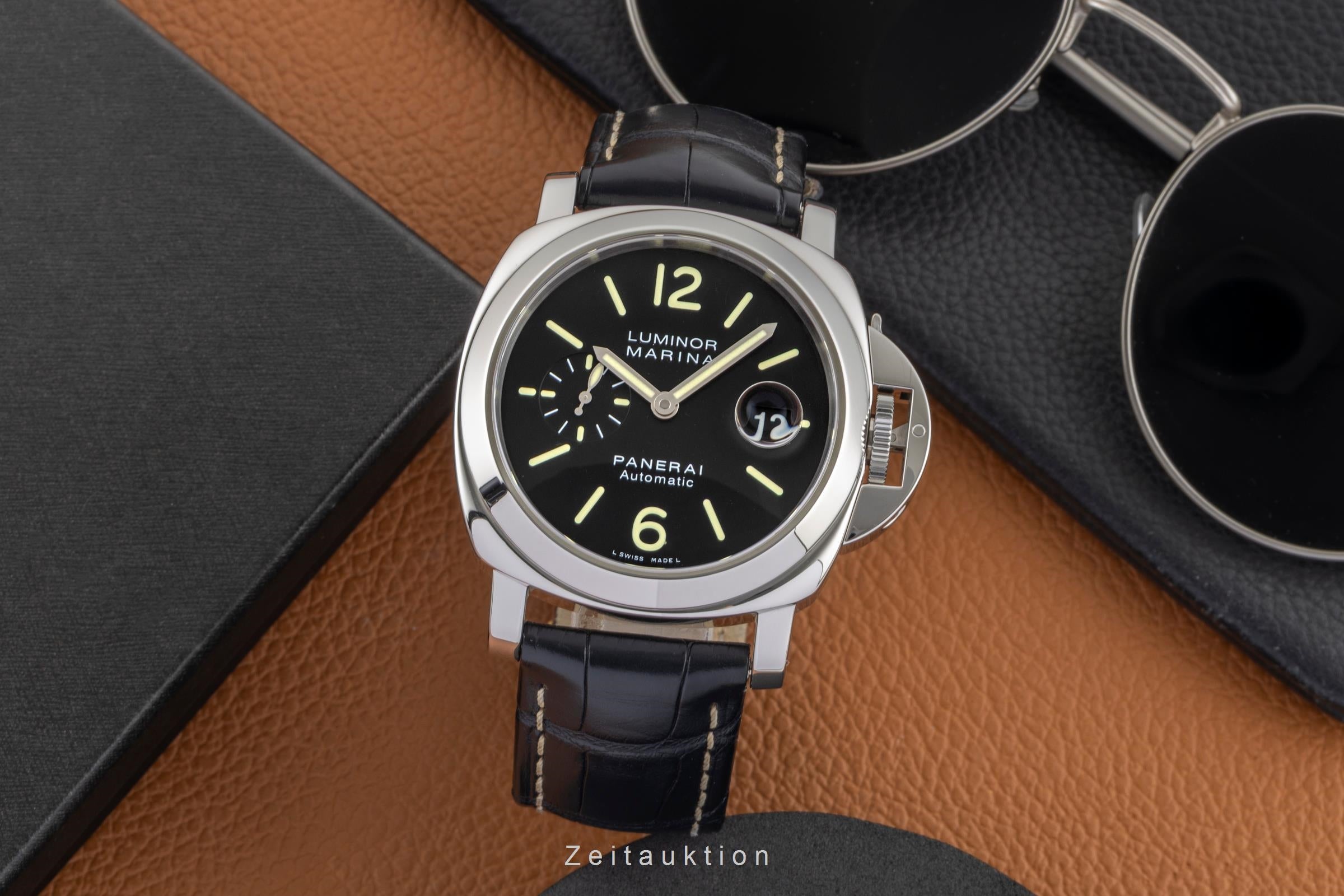 Panerai Luminor Marina steel automatic men's watch PAM00104 LP: 9200EUR  [2603761]