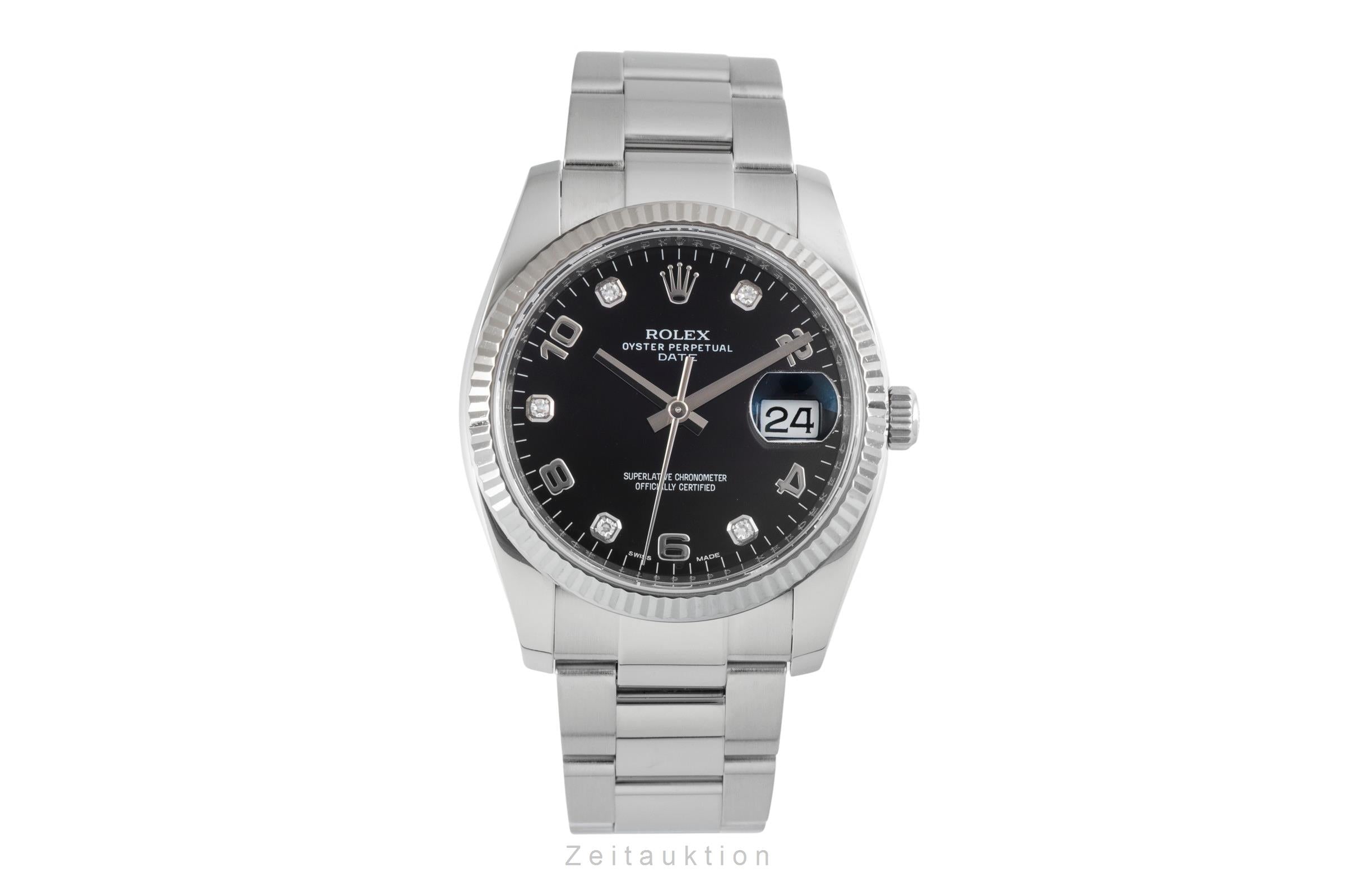 Rolex Date acciaio / oro bianco automatismo unisex 115234  [2603769]
