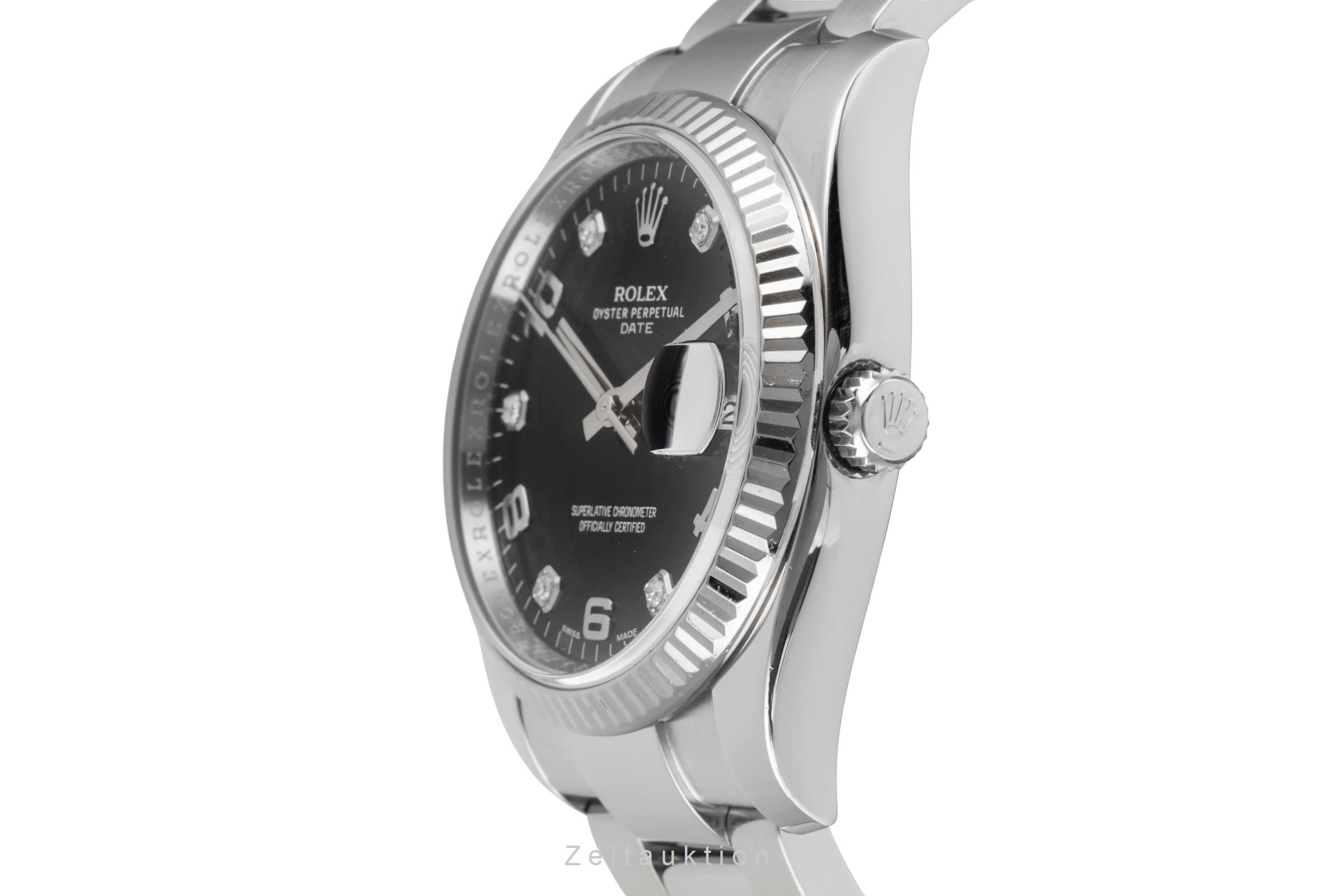 Rolex Date acciaio / oro bianco automatismo unisex 115234  [2603769]