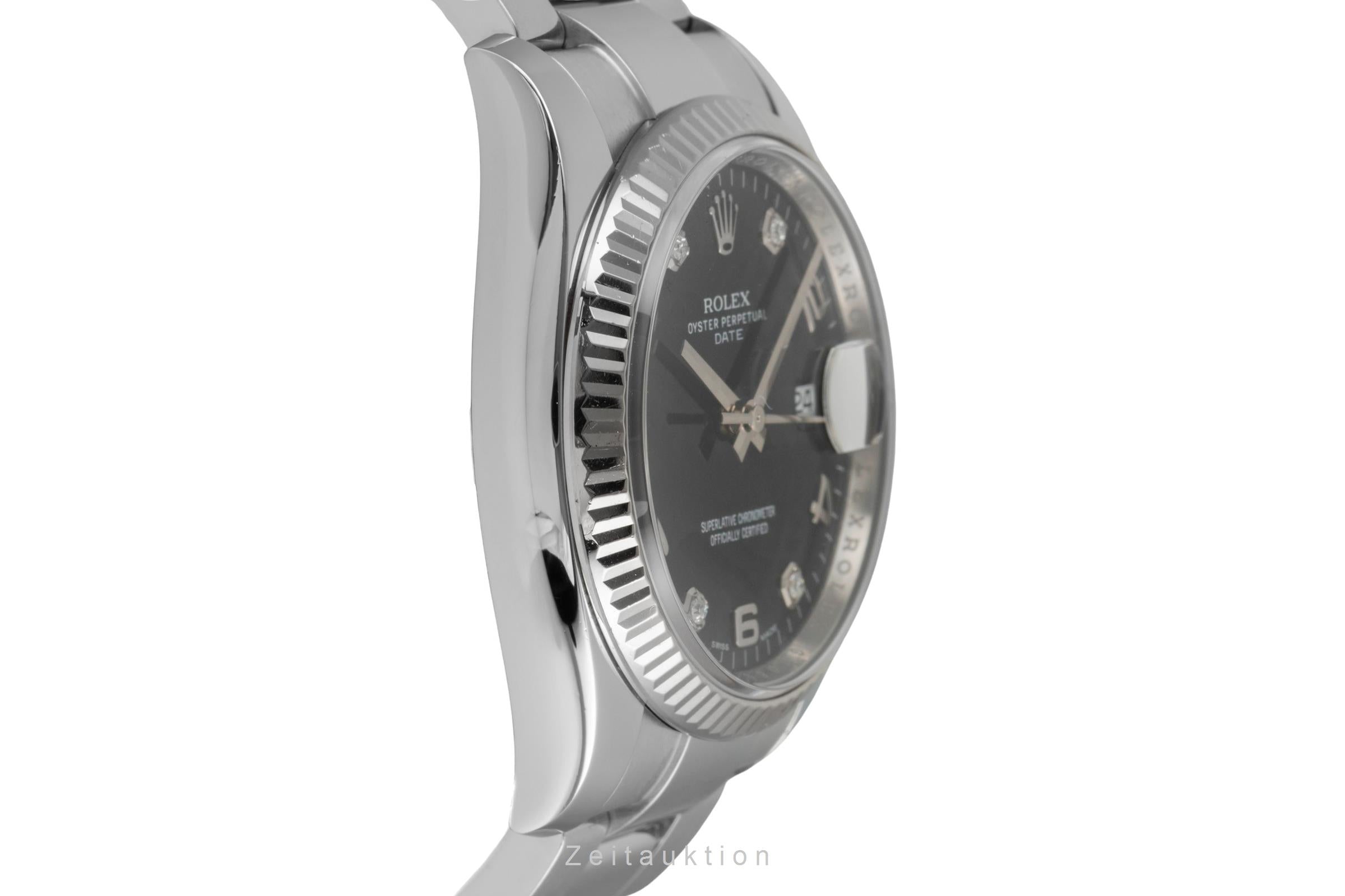 Rolex Date acciaio / oro bianco automatismo unisex 115234  [2603769]