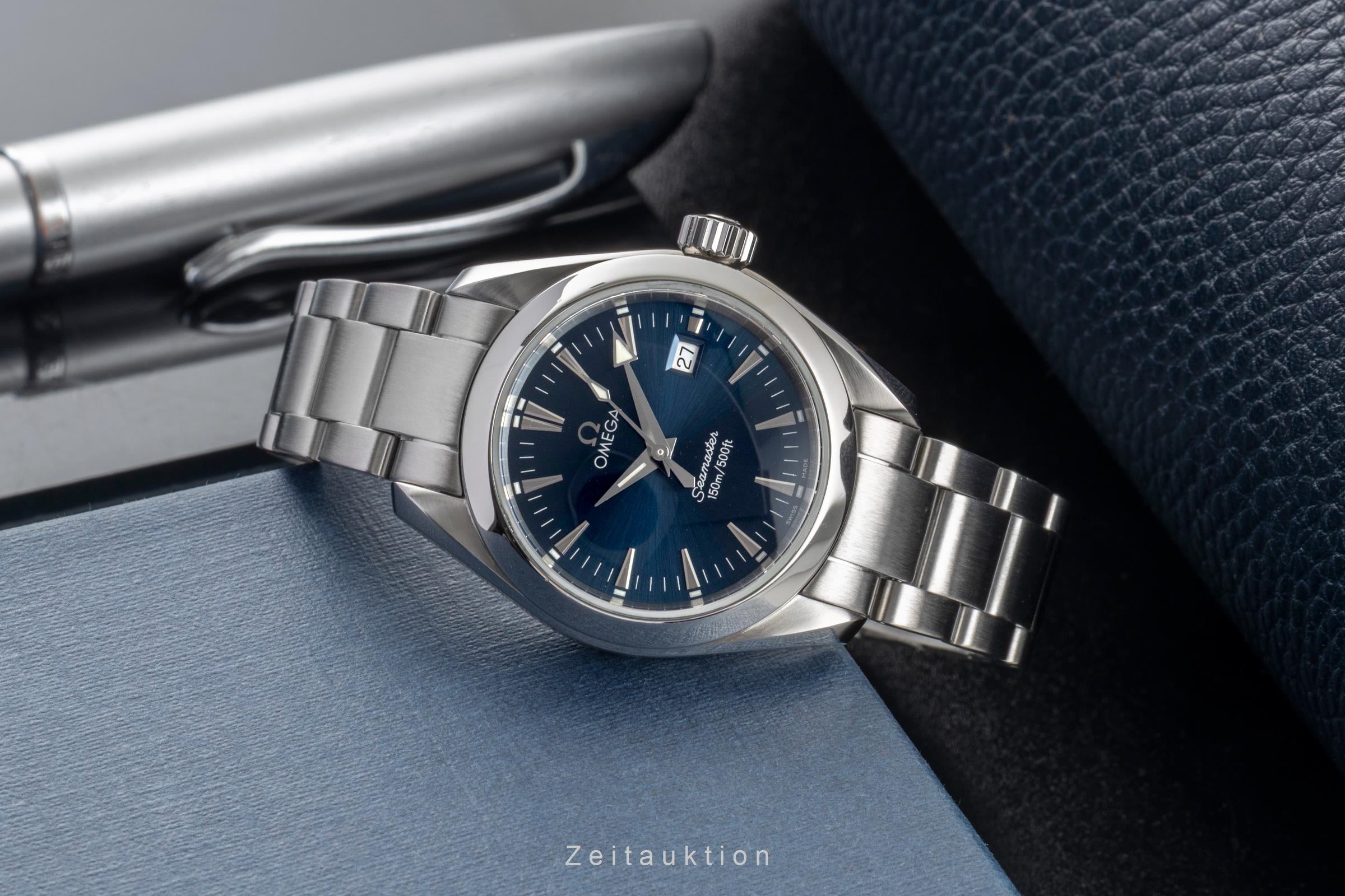 Omega Seamaster Aqua Terra 150M Blue Stahl Ref. 2577.80.00 Box & Papiere 2006 [2603770]