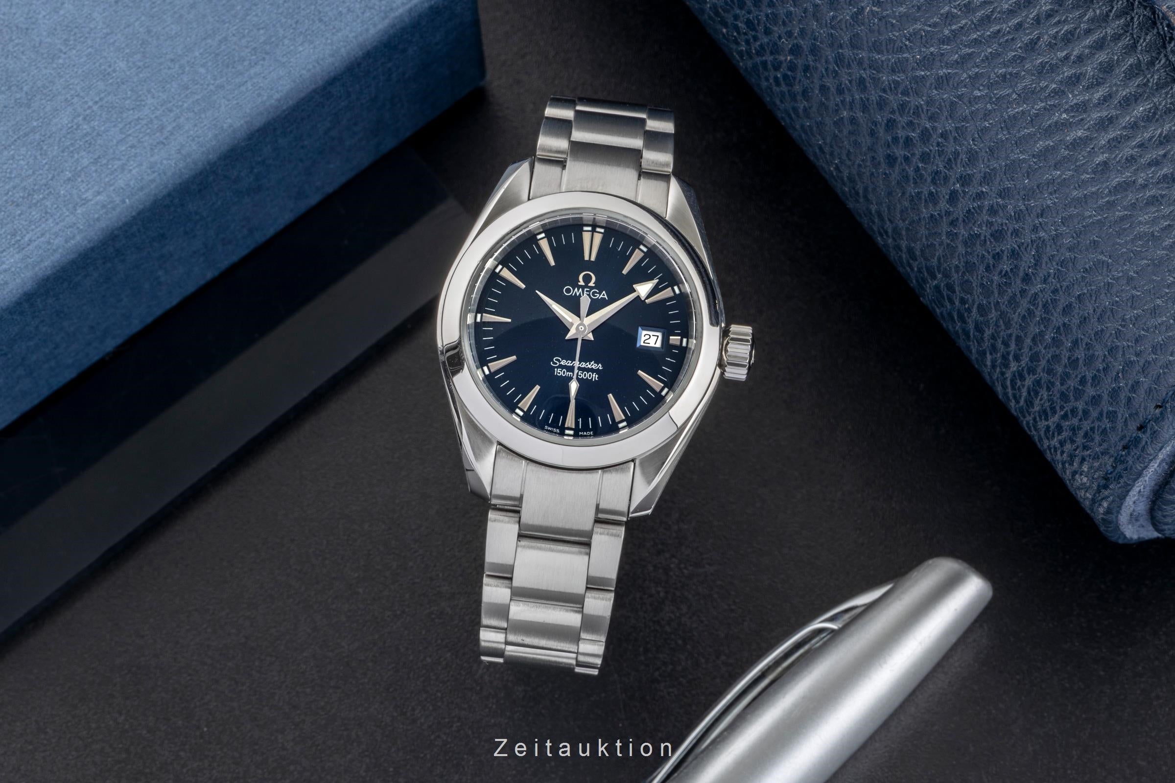 Omega Seamaster Aqua Terra 150M Blue Stahl Ref. 2577.80.00 Box & Papiere 2006 [2603770]