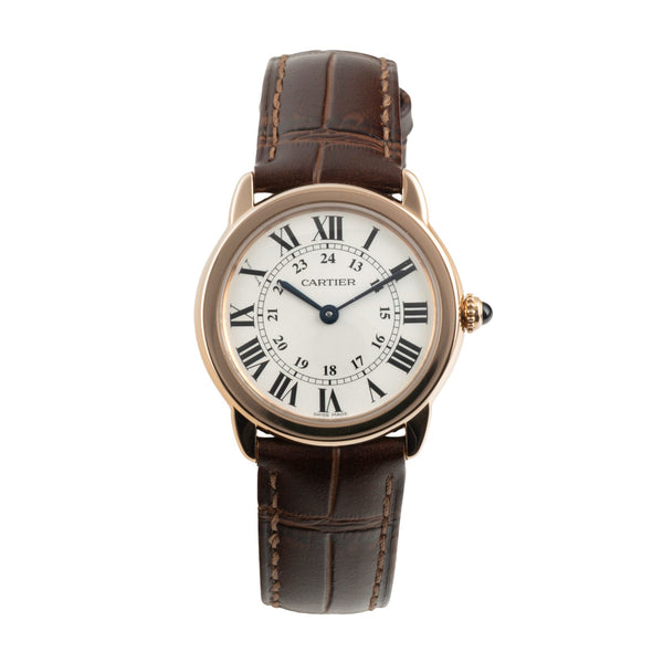 Cartier Ronde Solo oro rosso 18 ct quarzo orologio da donna W6701007  [2603772]