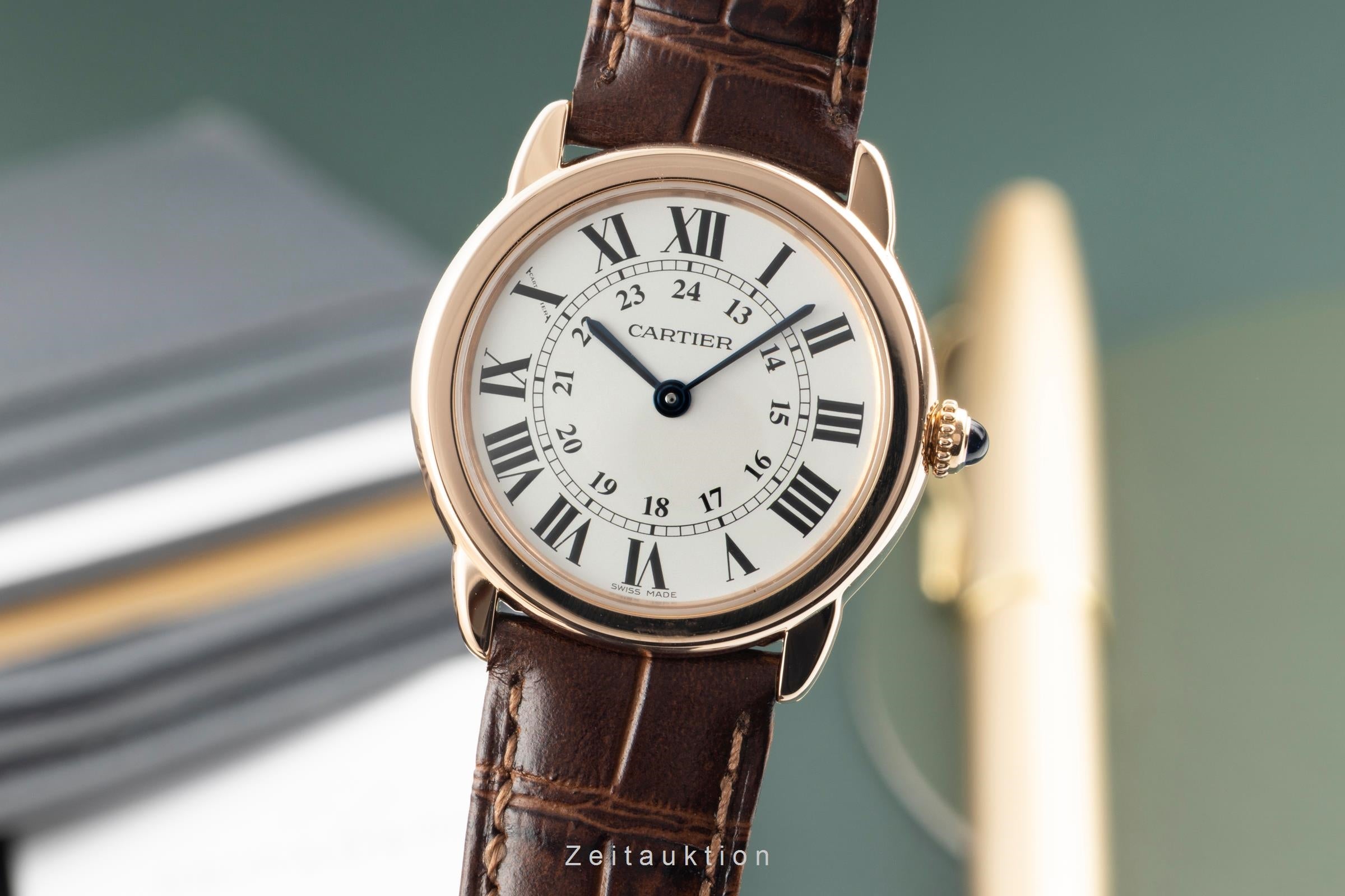 Cartier Ronde Solo oro rosso 18 ct quarzo orologio da donna W6701007  [2603772]