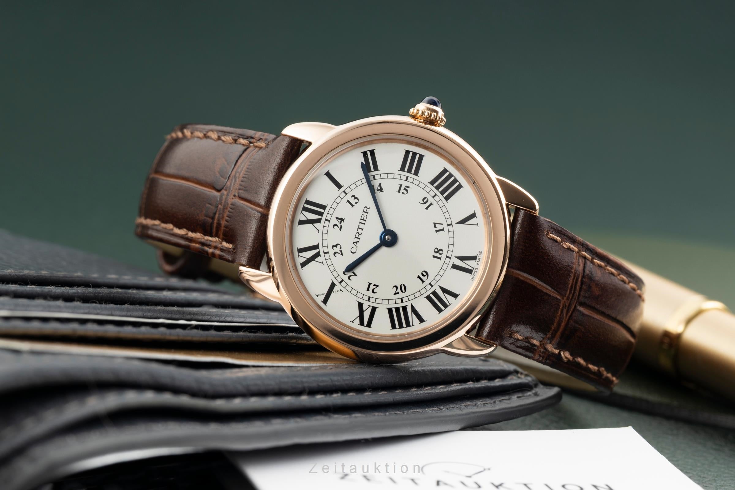 Cartier Ronde Solo oro rosso 18 ct quarzo orologio da donna W6701007  [2603772]
