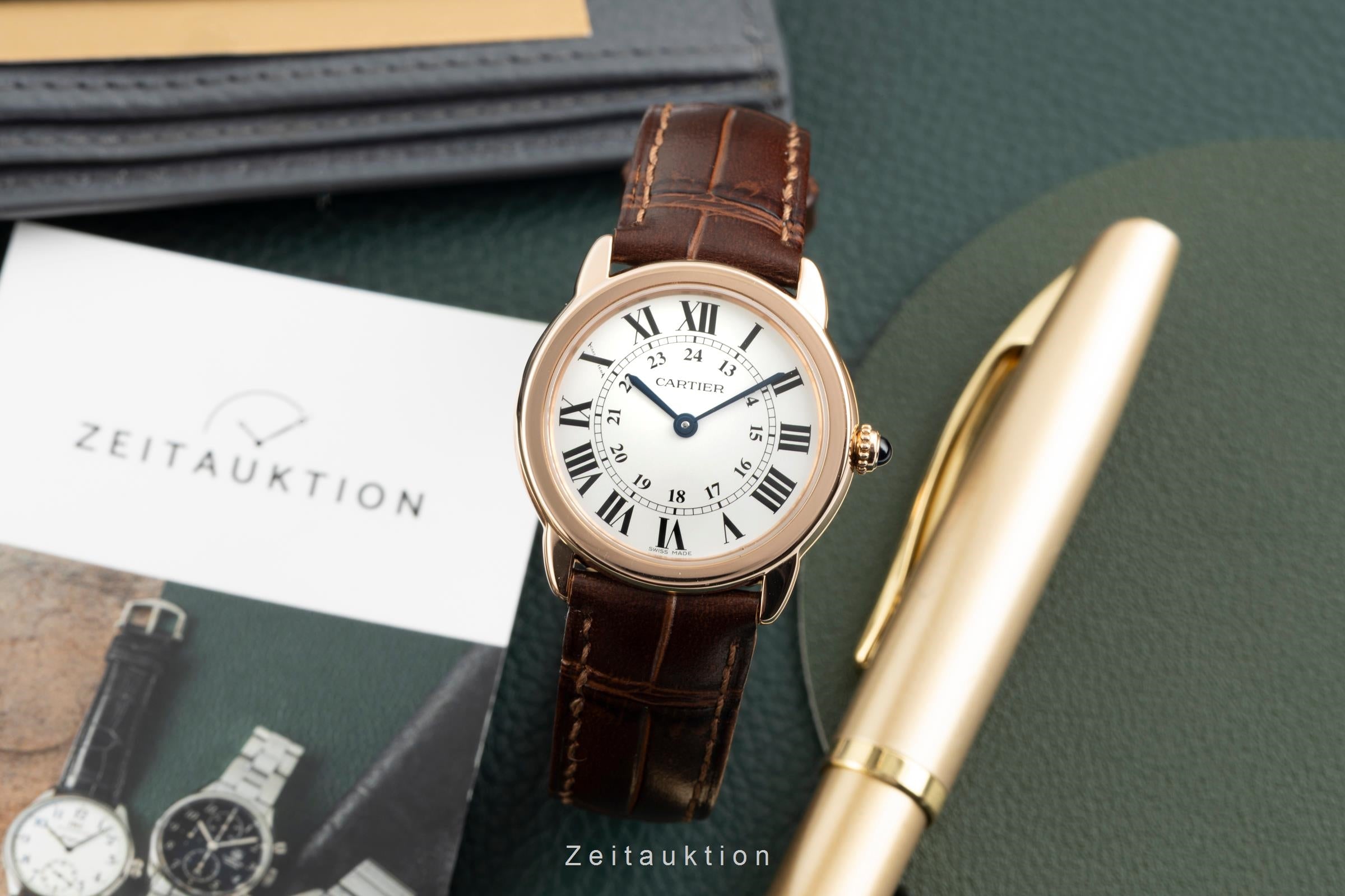 Cartier Ronde Solo oro rosso 18 ct quarzo orologio da donna W6701007  [2603772]
