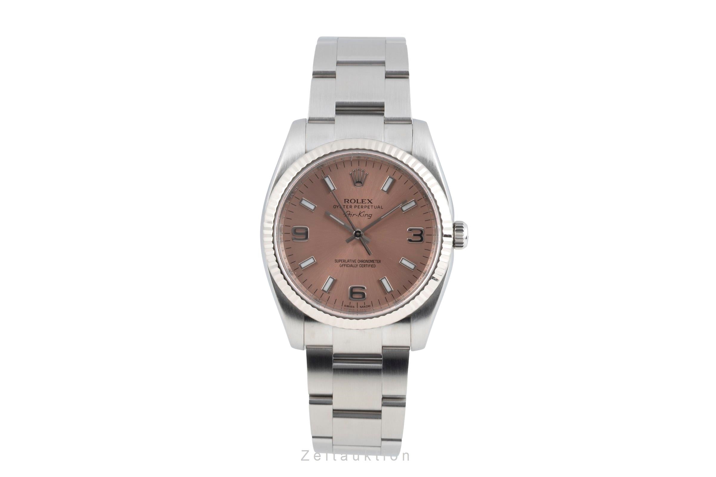 Rolex Air King acciaio / oro bianco automatismo orologio da uomo 114234  [2603777]