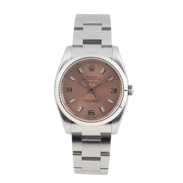 Rolex Air King acciaio / oro bianco automatismo orologio da uomo 114234  [2603777]