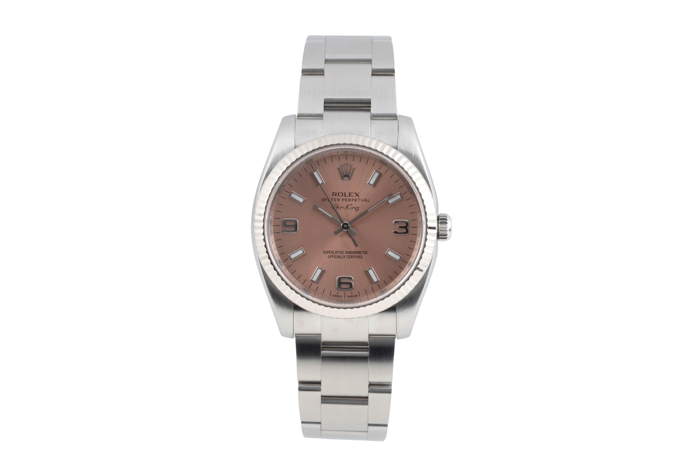 Rolex Air King steel / white gold automatic men's watch 114234  [2603777]