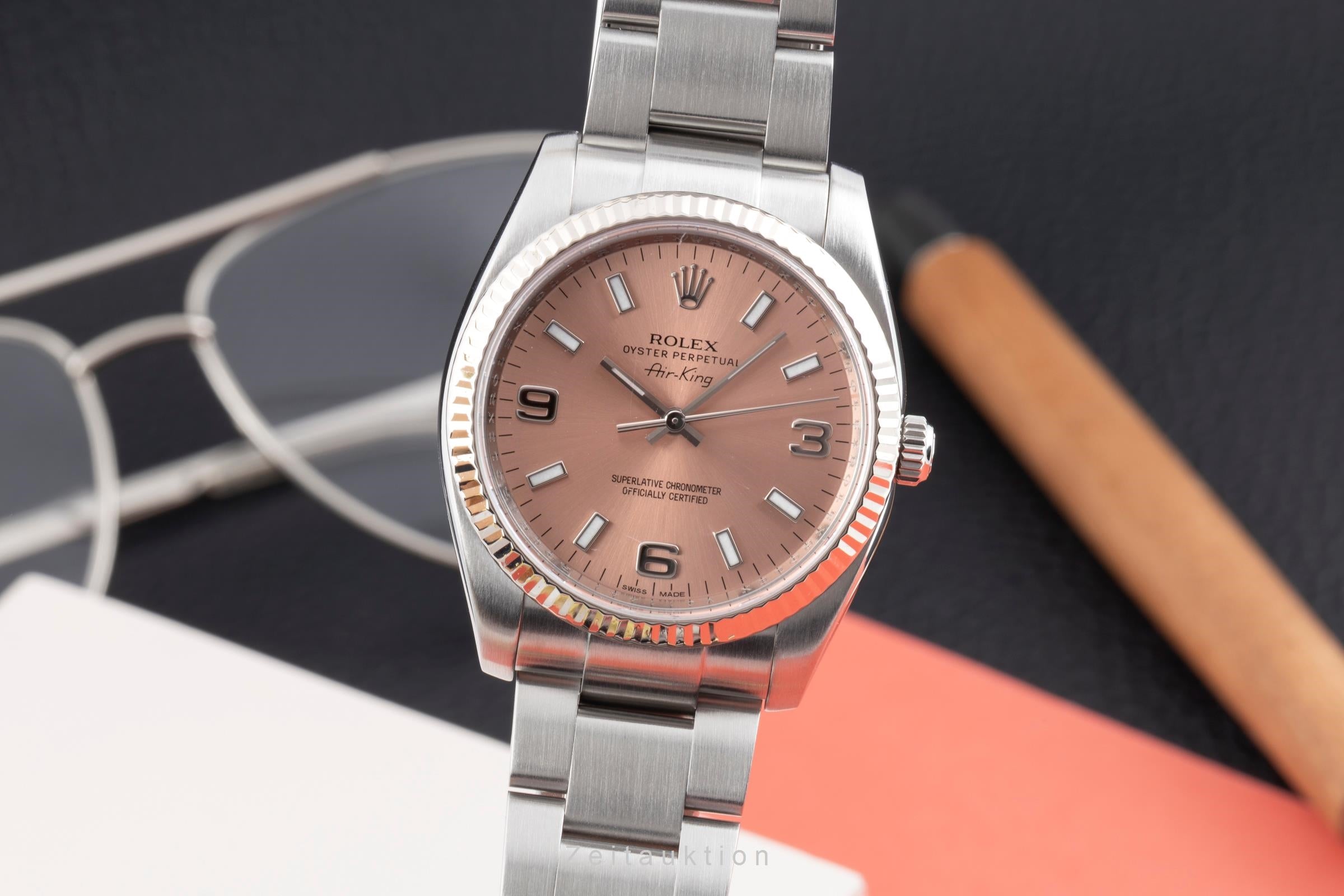 Rolex Air King steel / white gold automatic men's watch 114234  [2603777]