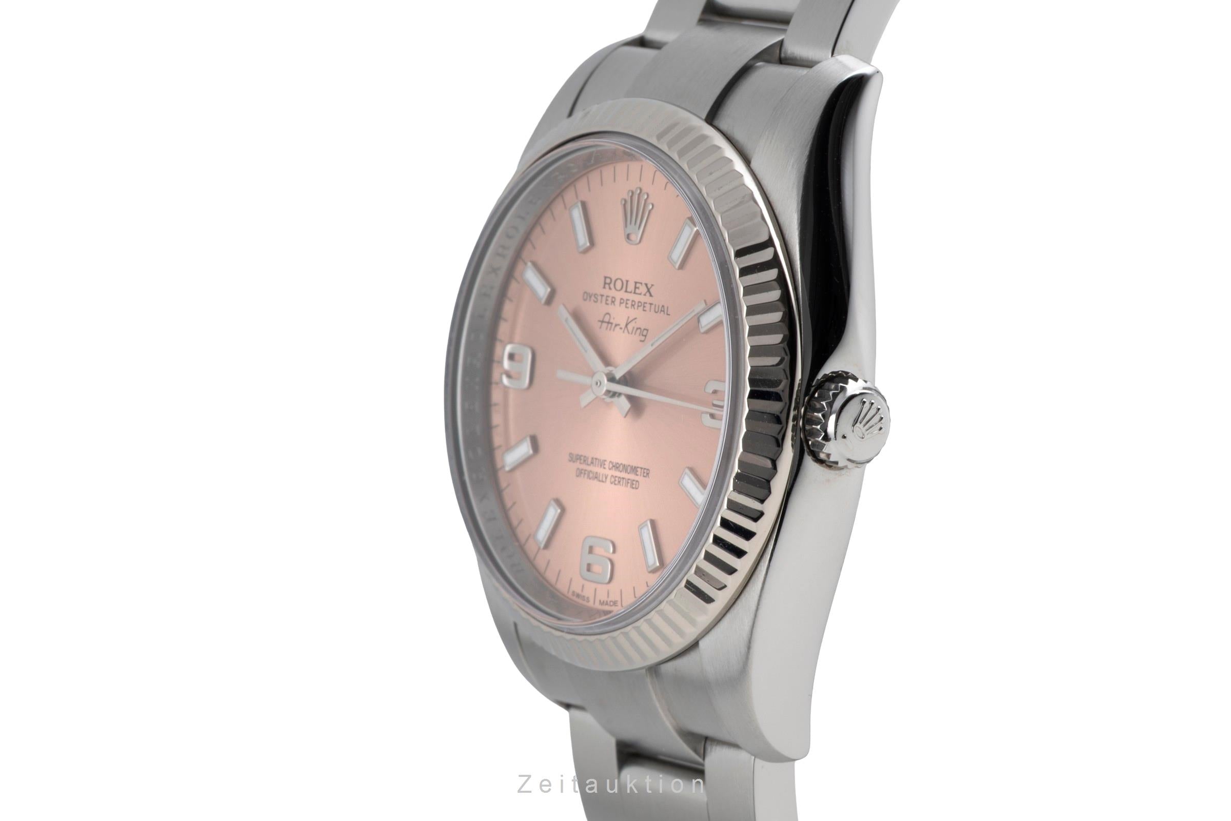 Rolex Air King acciaio / oro bianco automatismo orologio da uomo 114234  [2603777]