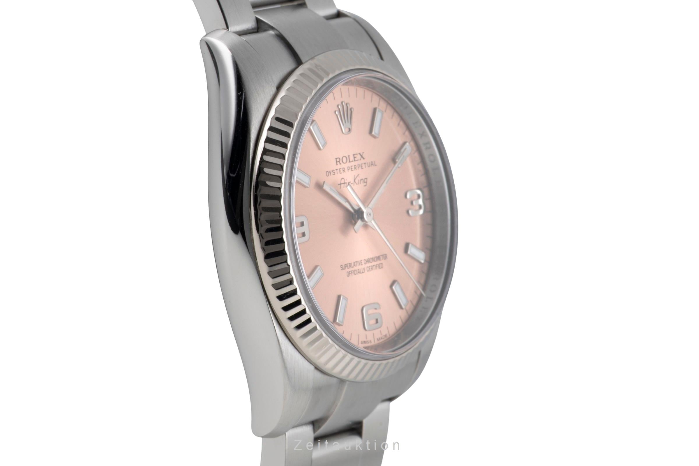 Rolex Air King acciaio / oro bianco automatismo orologio da uomo 114234  [2603777]