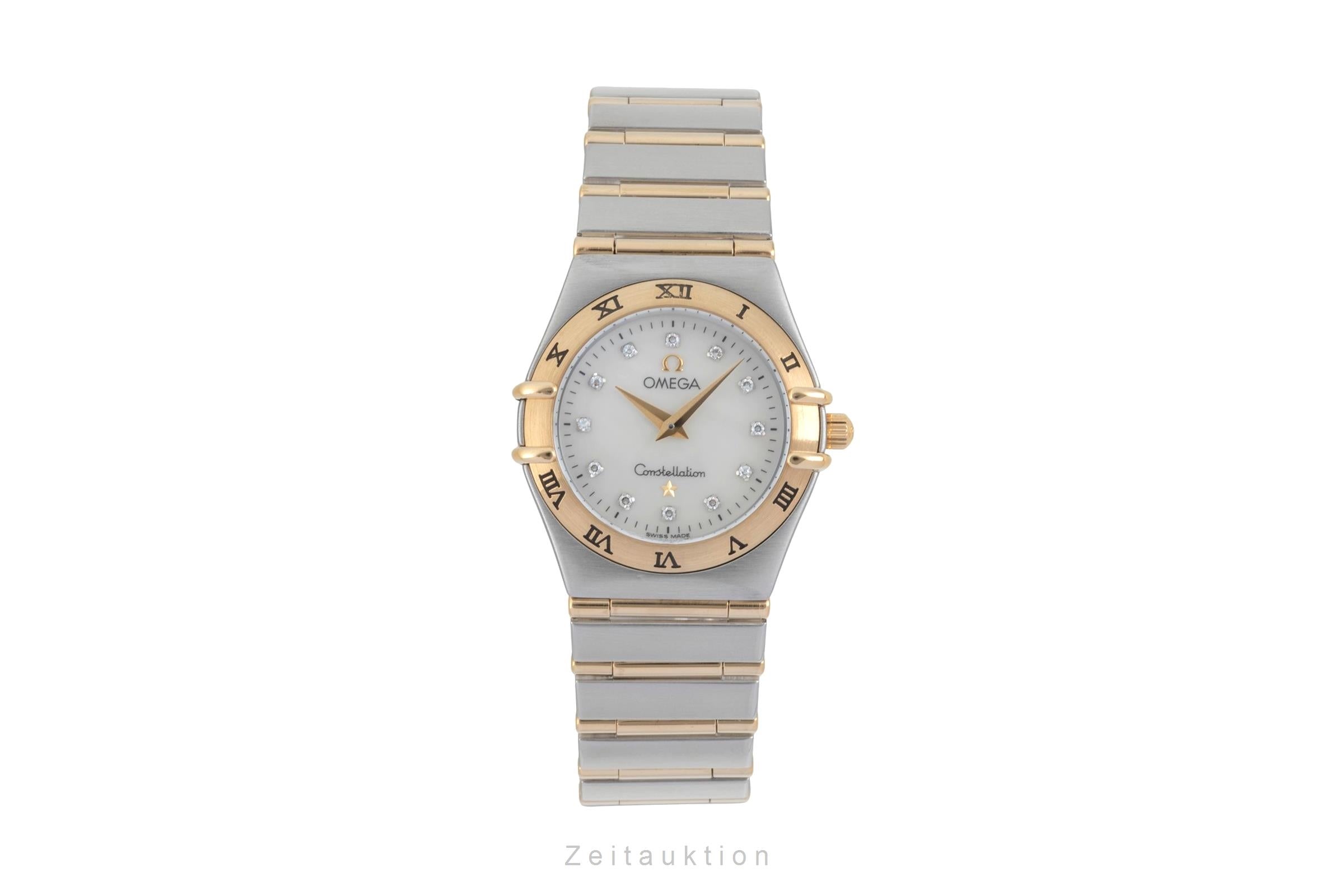 Omega Constellation acciaio / oro quarzo orologio da donna 1272.75.00  [2603779]