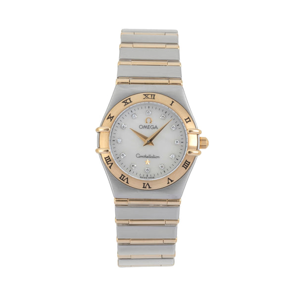 Omega Constellation acciaio / oro quarzo orologio da donna 1272.75.00  [2603779]