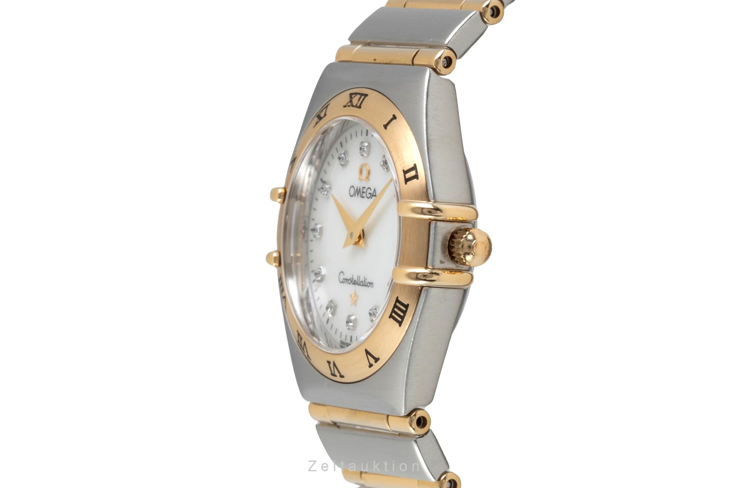 Omega Constellation acciaio / oro quarzo orologio da donna 1272.75.00  [2603779]