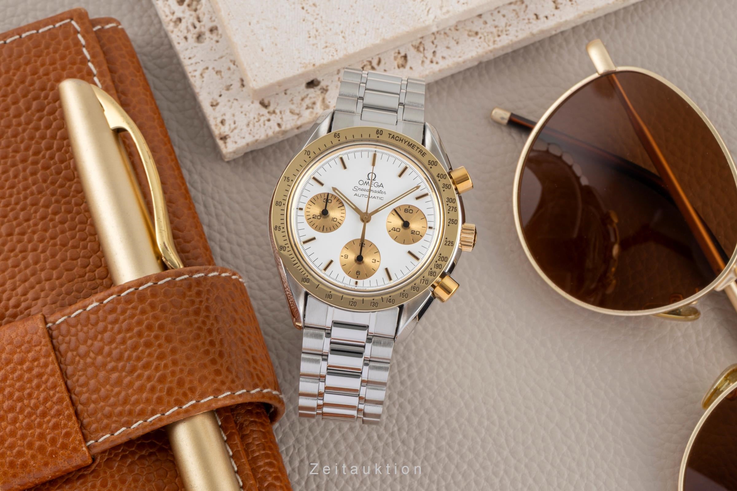 Omega Speedmaster chronographe acier / or  automatique montre pour hommes 175.0033  [2603790]