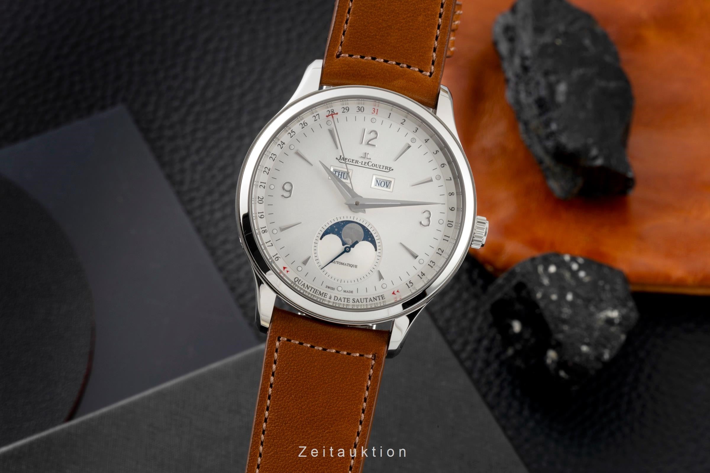 Jaeger LeCoultre Master Calendar acero automático reloj para caballeros Q4148420, 830.8.A6.1  [2603794]