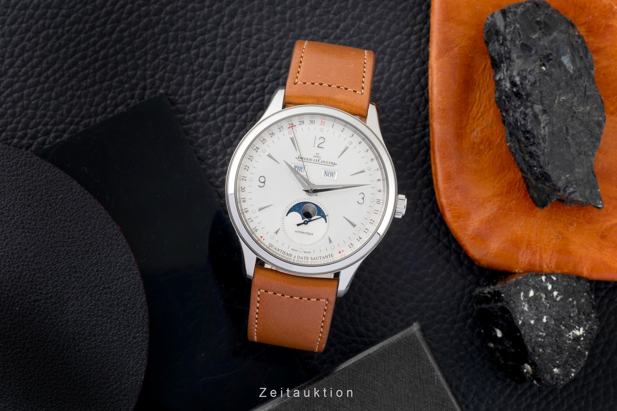 Jaeger LeCoultre Master Calendar acero automático reloj para caballeros Q4148420, 830.8.A6.1  [2603794]