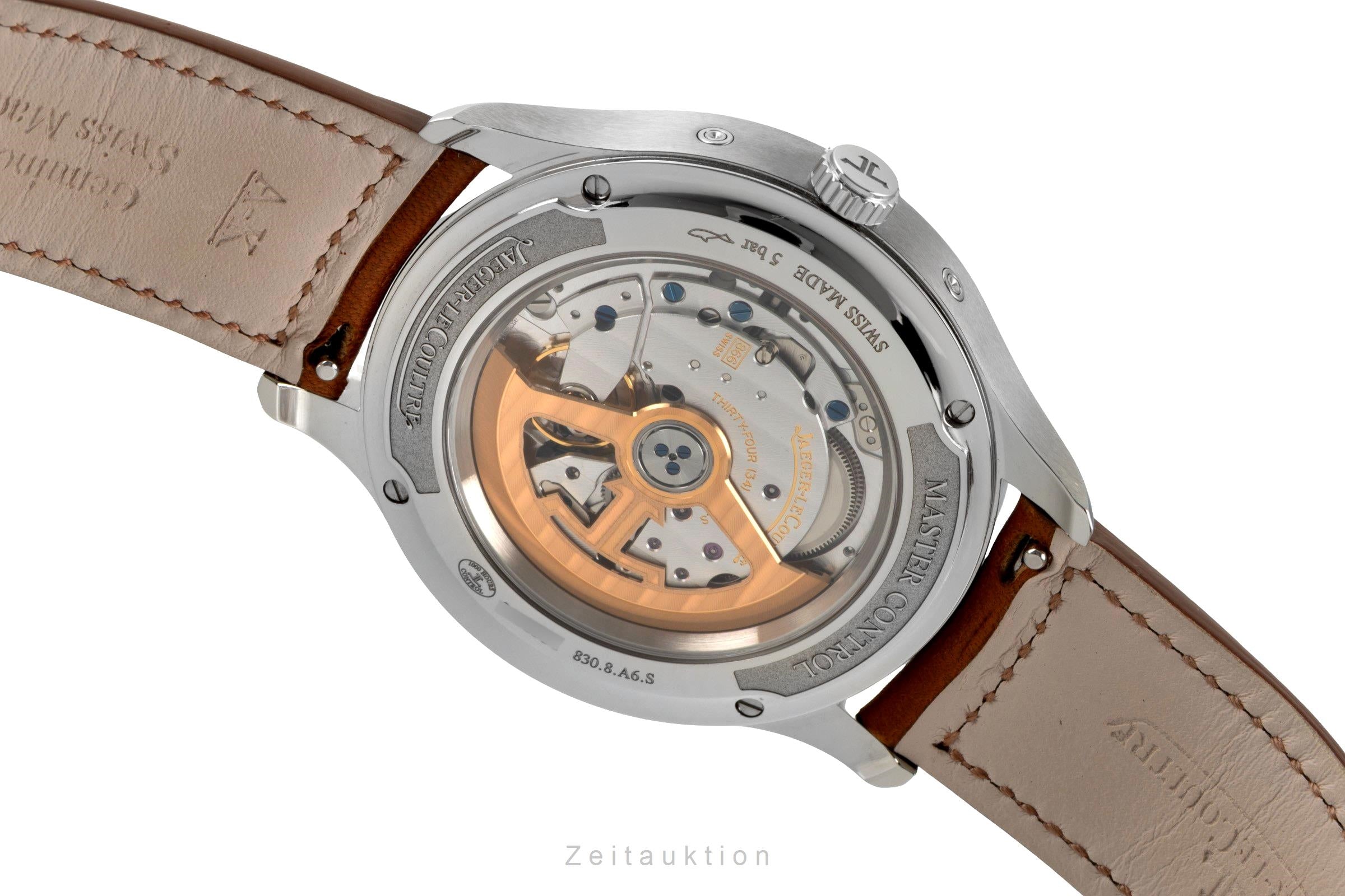 Jaeger LeCoultre Master Calendar acero automático reloj para caballeros Q4148420, 830.8.A6.1  [2603794]