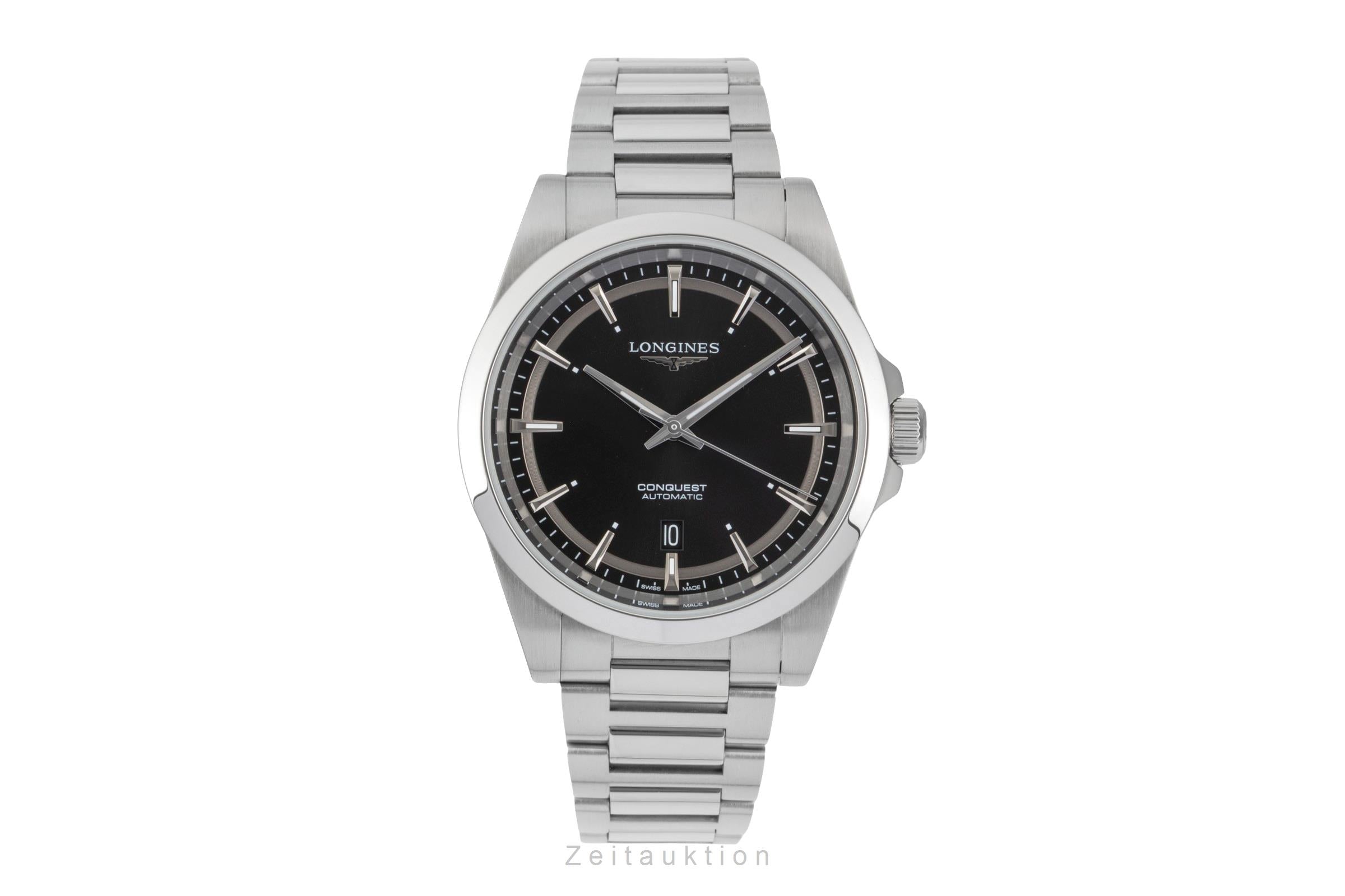 Longines Conquest steel automatic men's watch L3.830.4.52.6 LP: 2250EUR  [2603798]