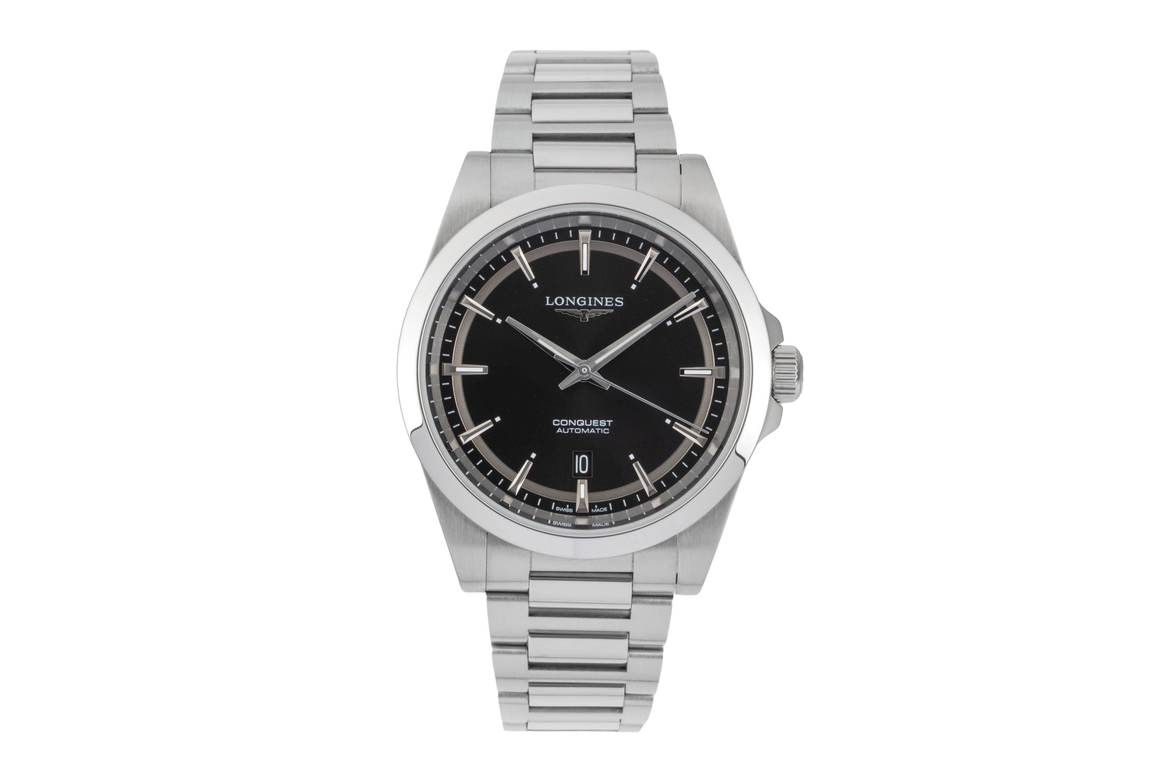 Longines Conquest acero automático reloj para caballeros L3.830.4.52.6 LP: 2250EUR  [2603798]