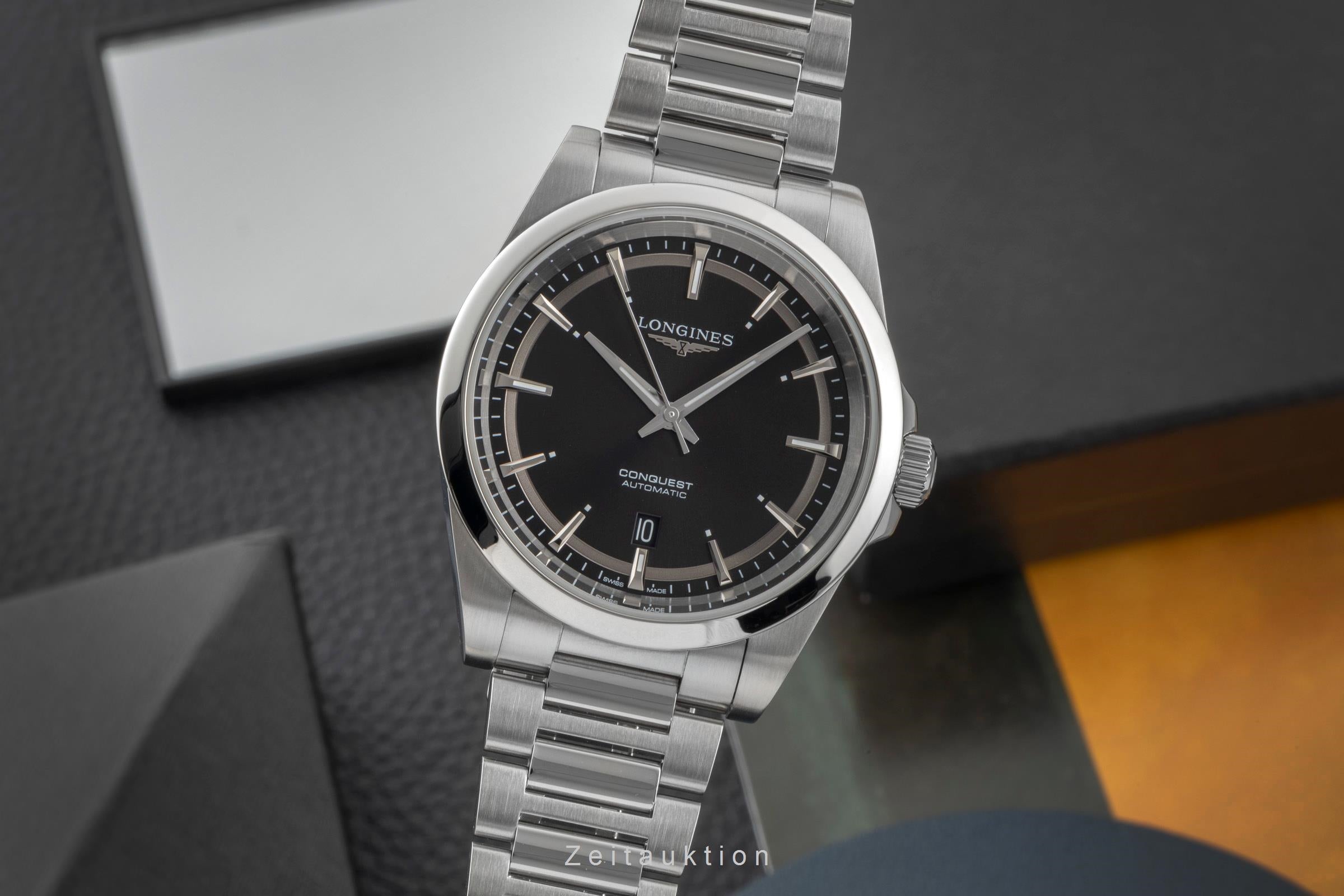 Longines Conquest steel automatic men's watch L3.830.4.52.6 LP: 2250EUR  [2603798]