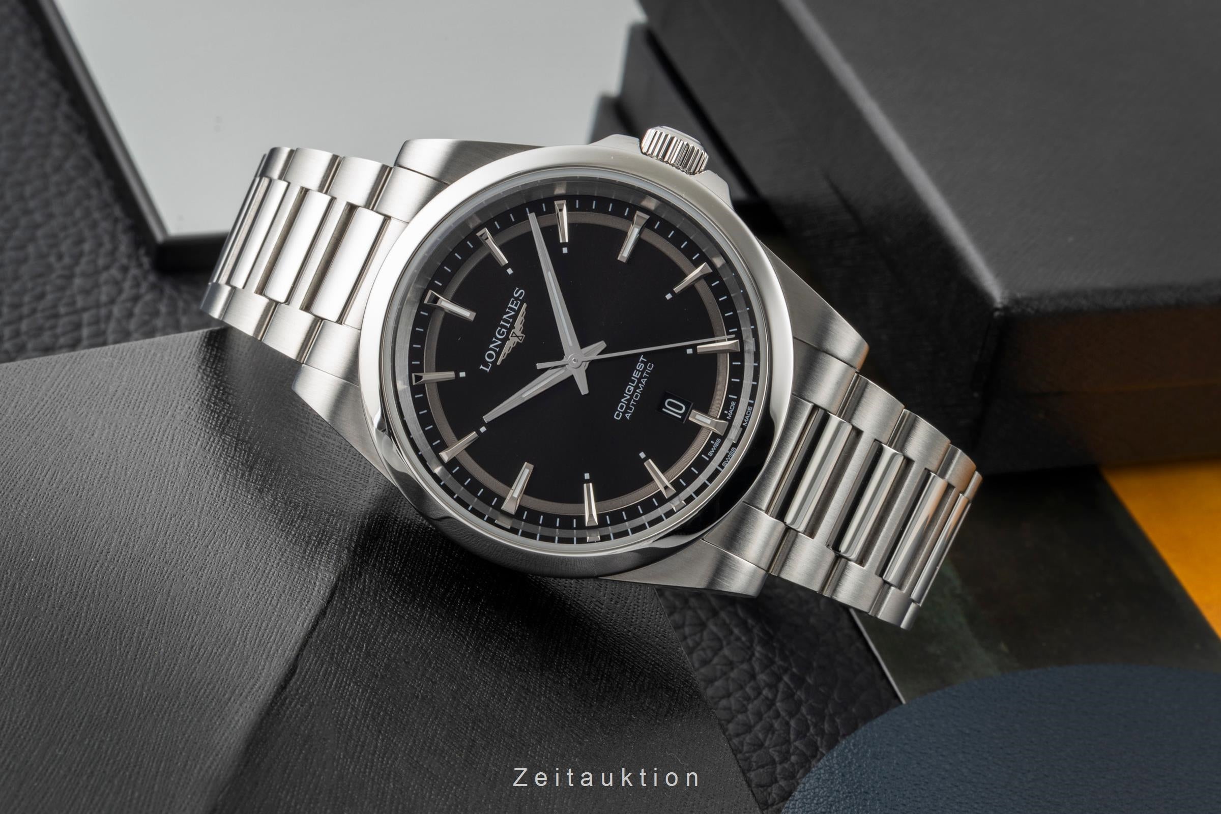 Longines Conquest steel automatic men's watch L3.830.4.52.6 LP: 2250EUR  [2603798]