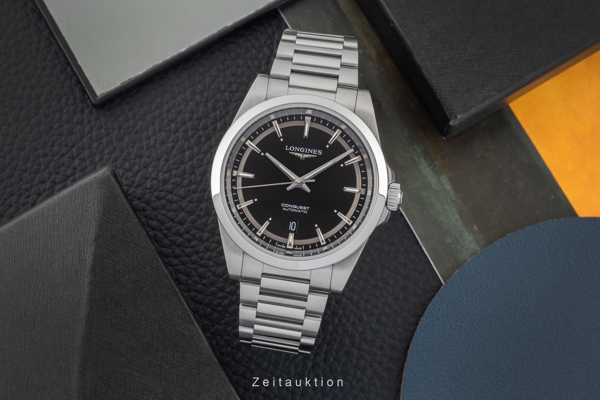 Longines Conquest steel automatic men's watch L3.830.4.52.6 LP: 2250EUR  [2603798]
