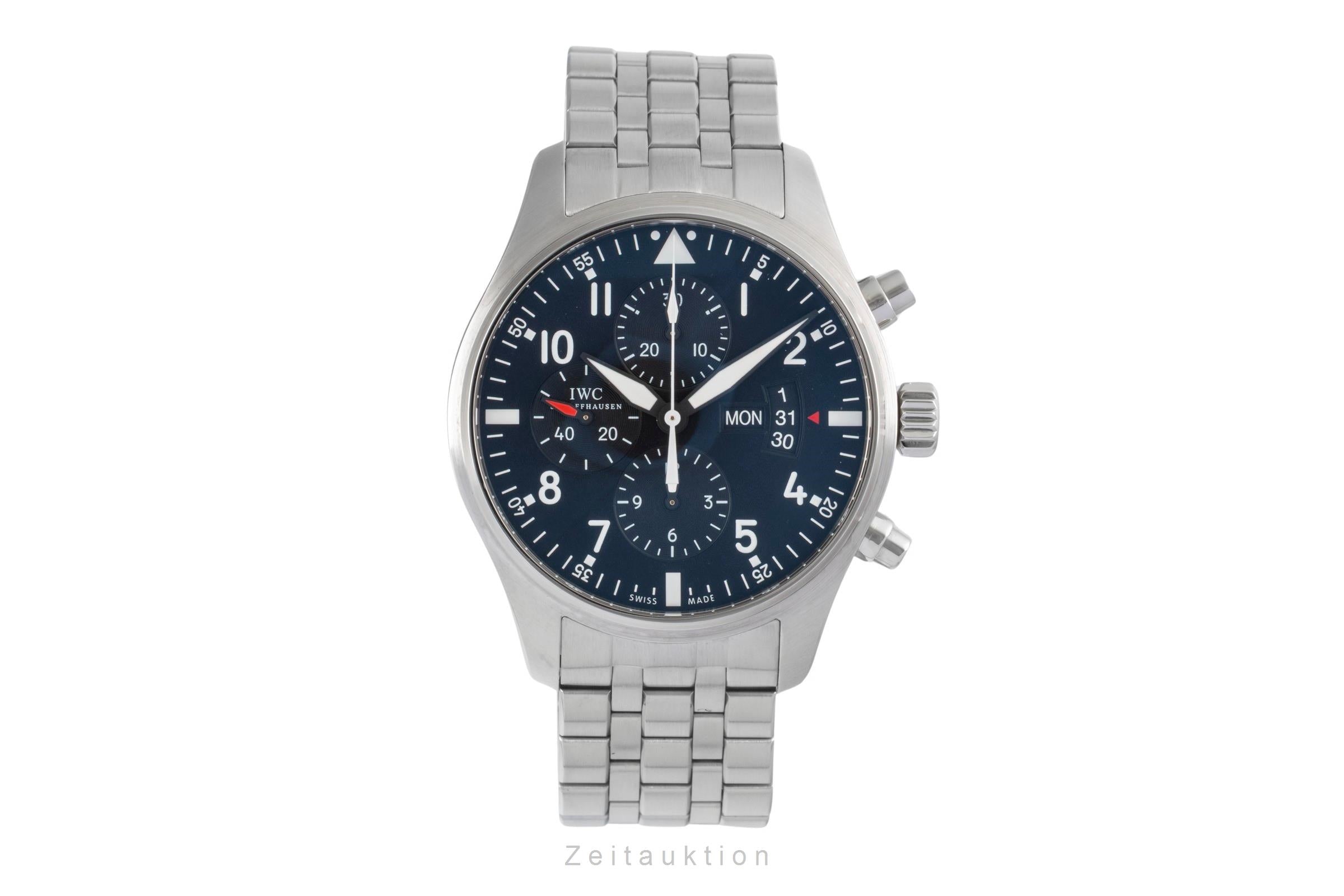 IWC Fliegerchronograph cronógrafo acero automático reloj para caballeros IW377704  [2603800]