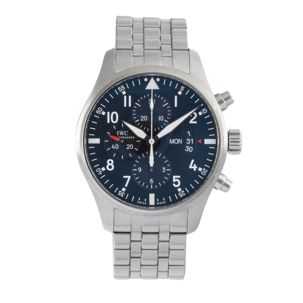 IWC Fliegerchronograph cronógrafo acero automático reloj para caballeros IW377704  [2603800]