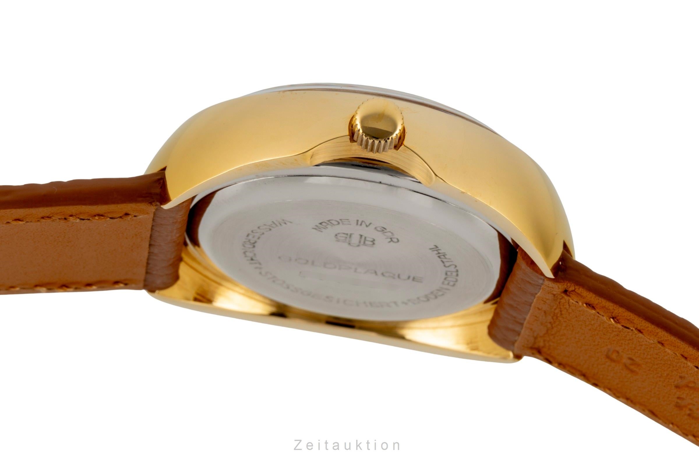 Glashütte Spezimatic latón bañado en oro automático reloj para caballeros Vintage  [2603803]