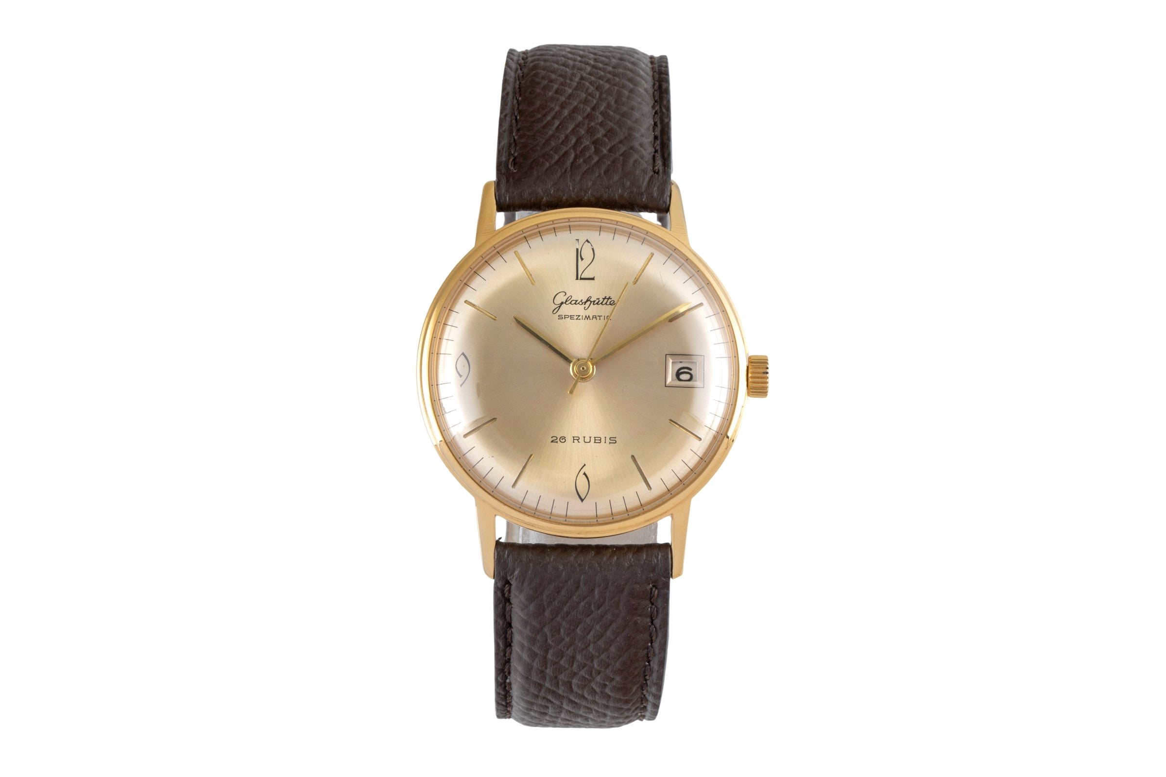 Glashütte Spezimatic laiton doré automatique montre pour hommes Vintage  [2603804]