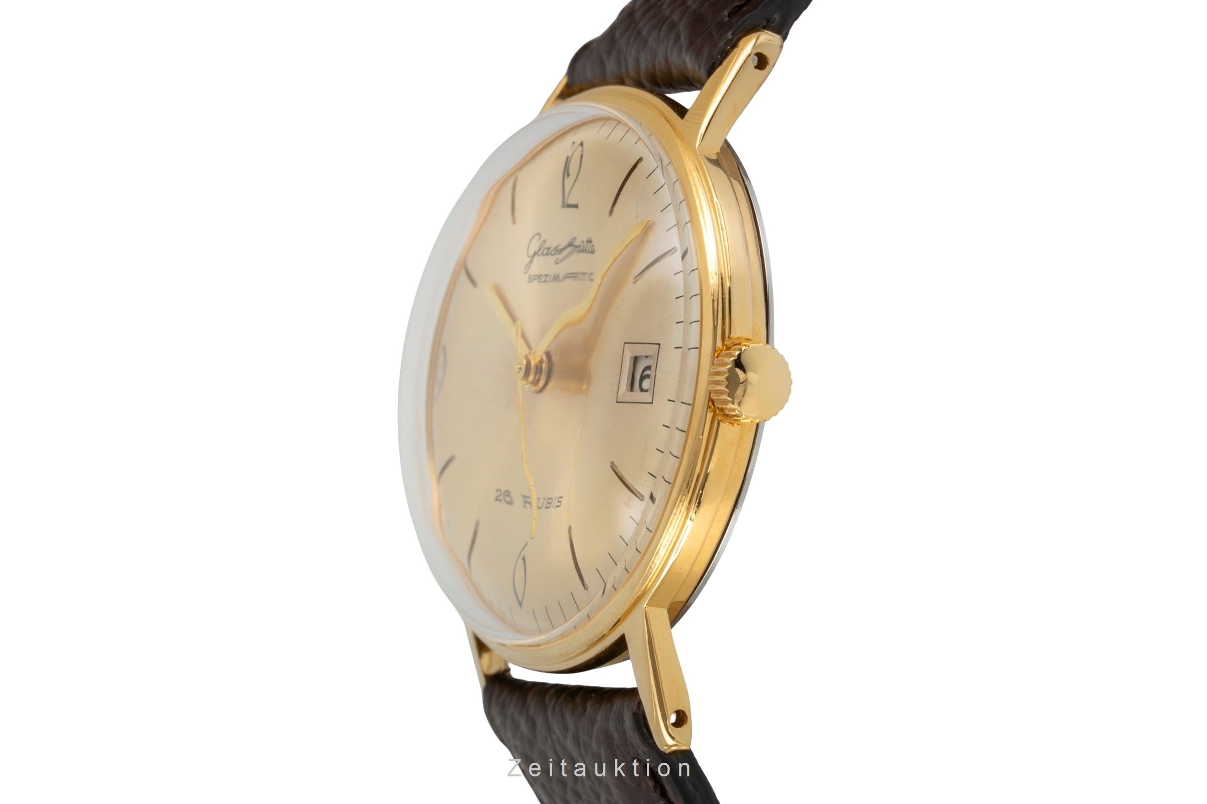 Glashütte Spezimatic latón bañado en oro automático reloj para caballeros Vintage  [2603804]
