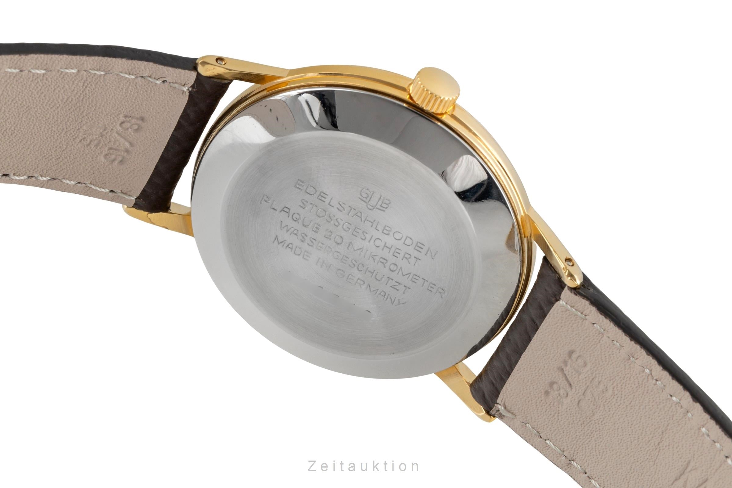 Glashütte Spezimatic latón bañado en oro automático reloj para caballeros Vintage  [2603804]
