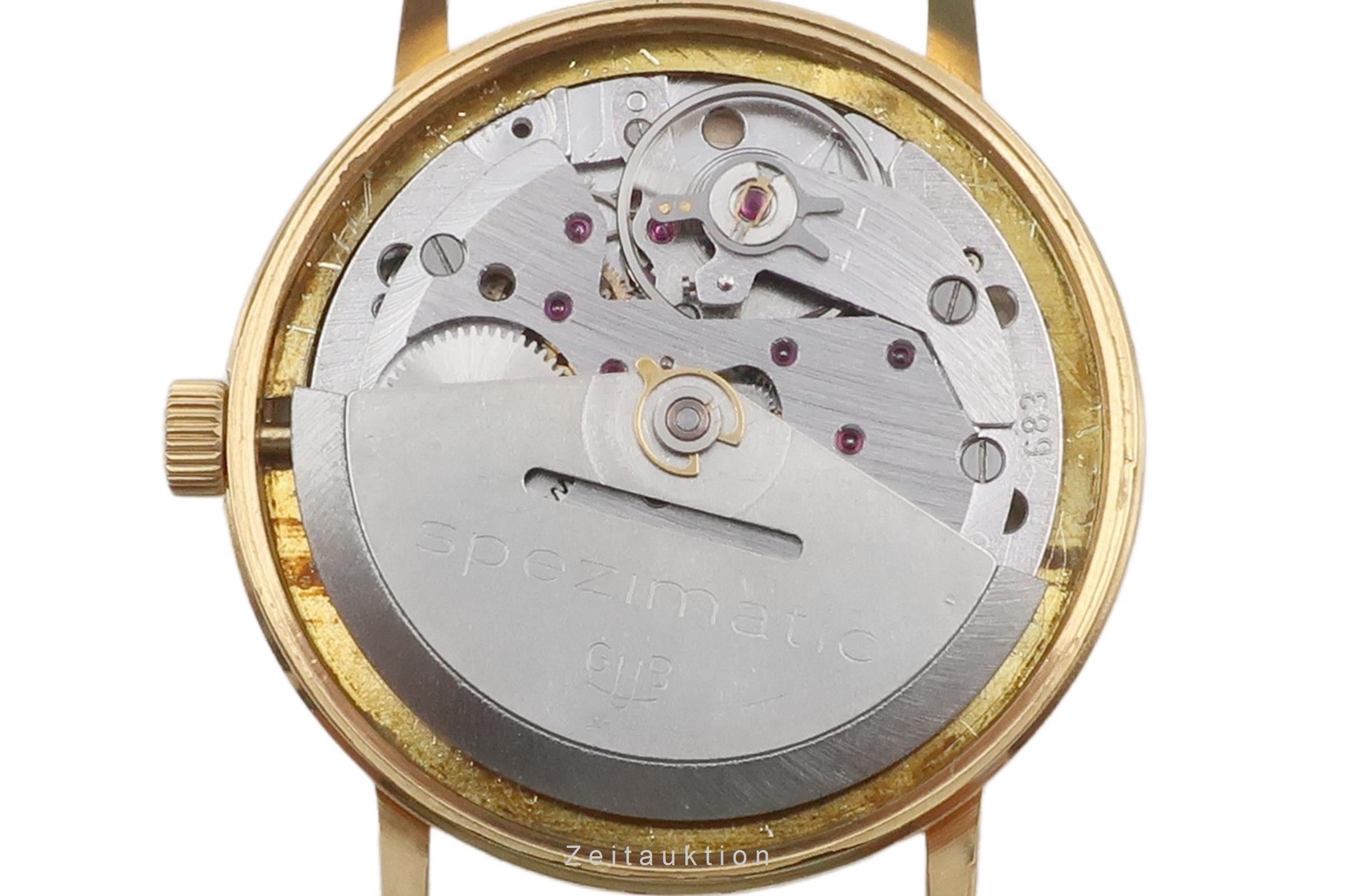 Glashütte Spezimatic latón bañado en oro automático reloj para caballeros Vintage  [2603804]