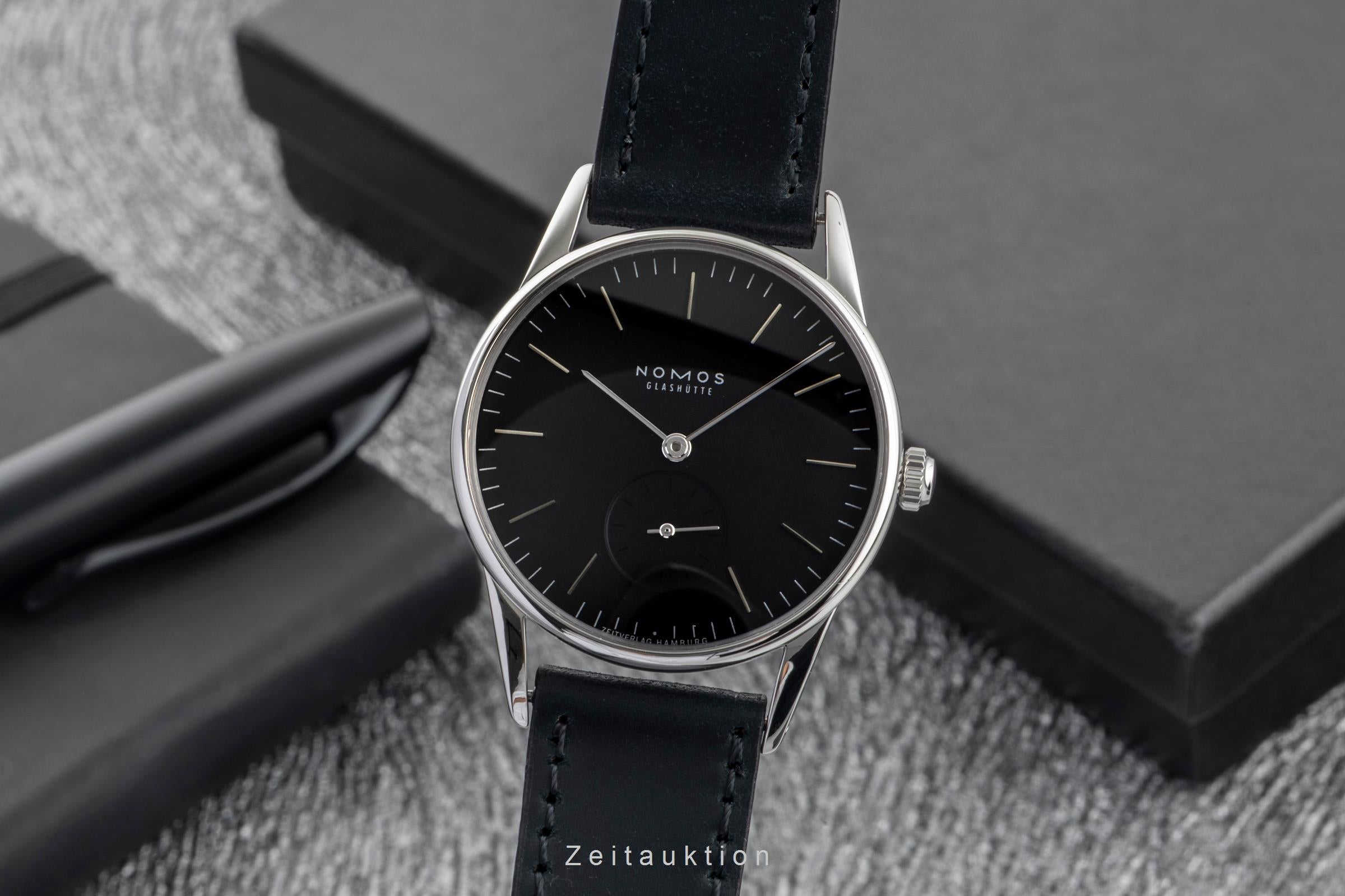 Nomos Orion acero cuerda manual reloj para caballeros 307  [2603806]