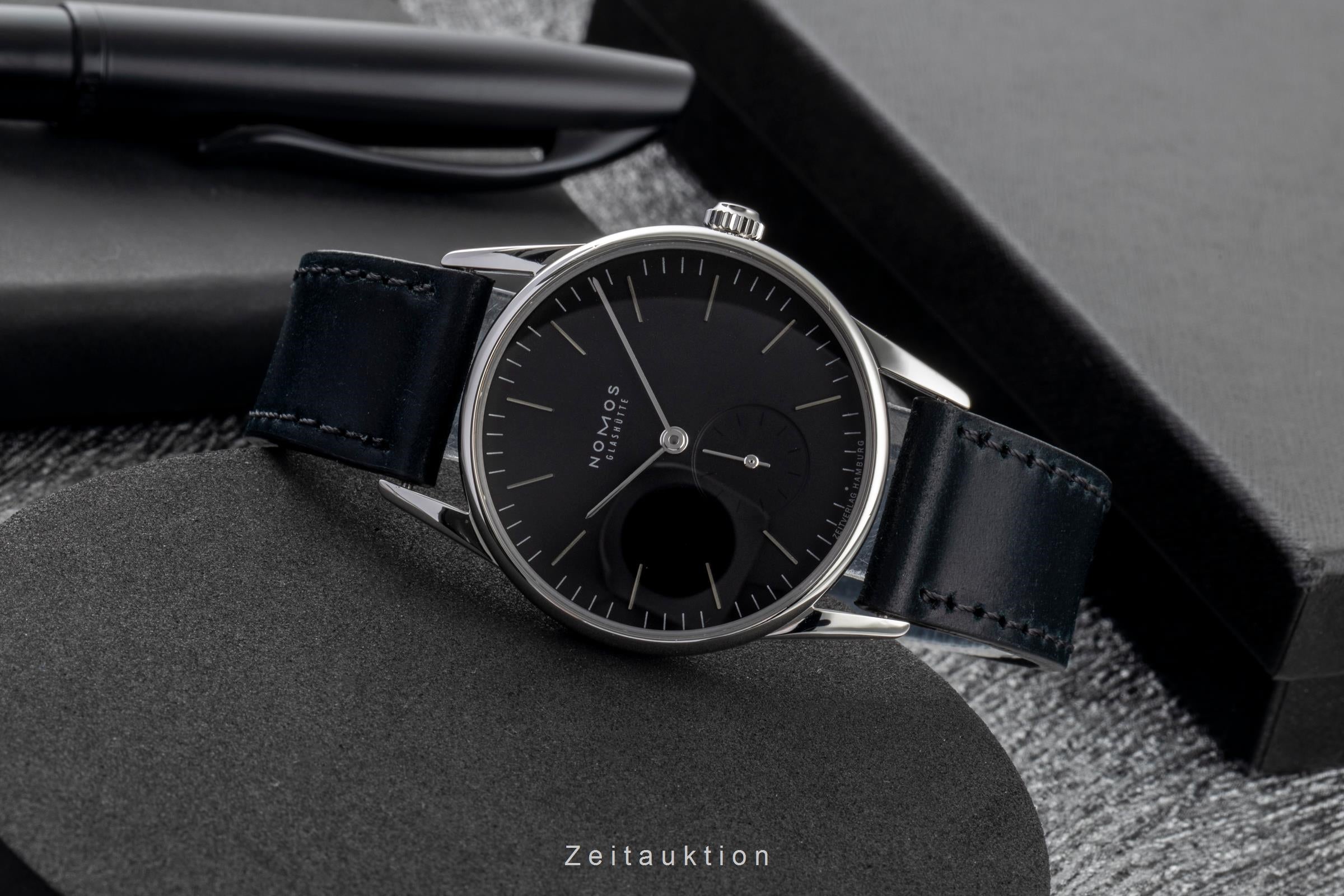 Nomos Orion acero cuerda manual reloj para caballeros 307  [2603806]