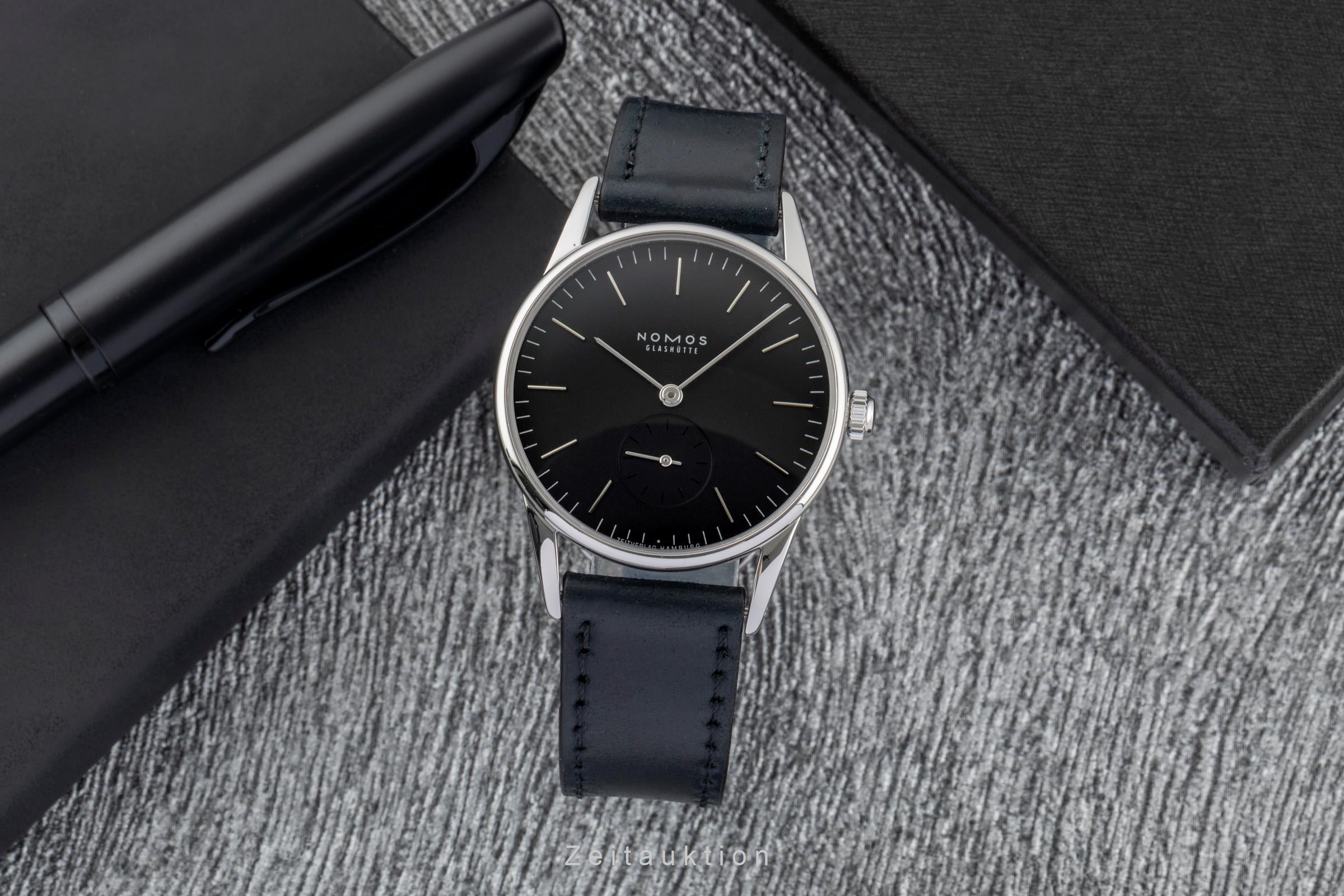 Nomos Orion acero cuerda manual reloj para caballeros 307  [2603806]