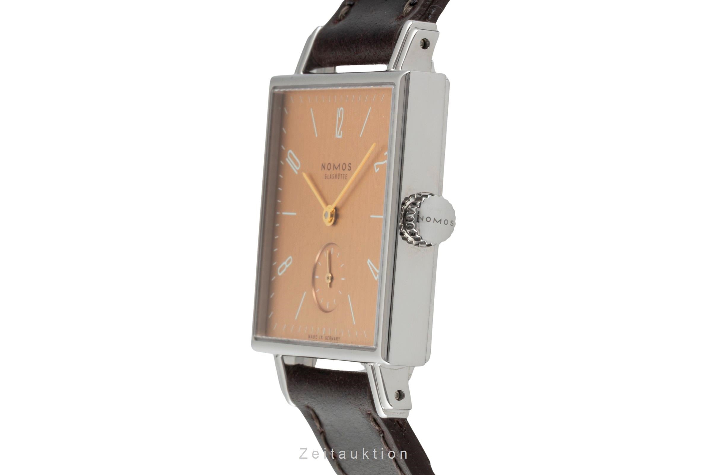 Nomos Tetra acero cuerda manual reloj para caballeros 491 Tetra Goldelse  [2603809]